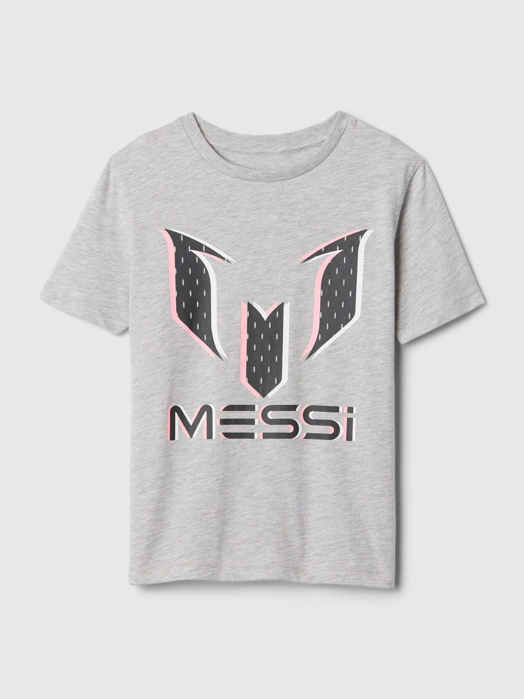 Grey Messi Graphic Short Sleeve Crew Neck T-Shirt (4-13yrs) - Image 5 of 5