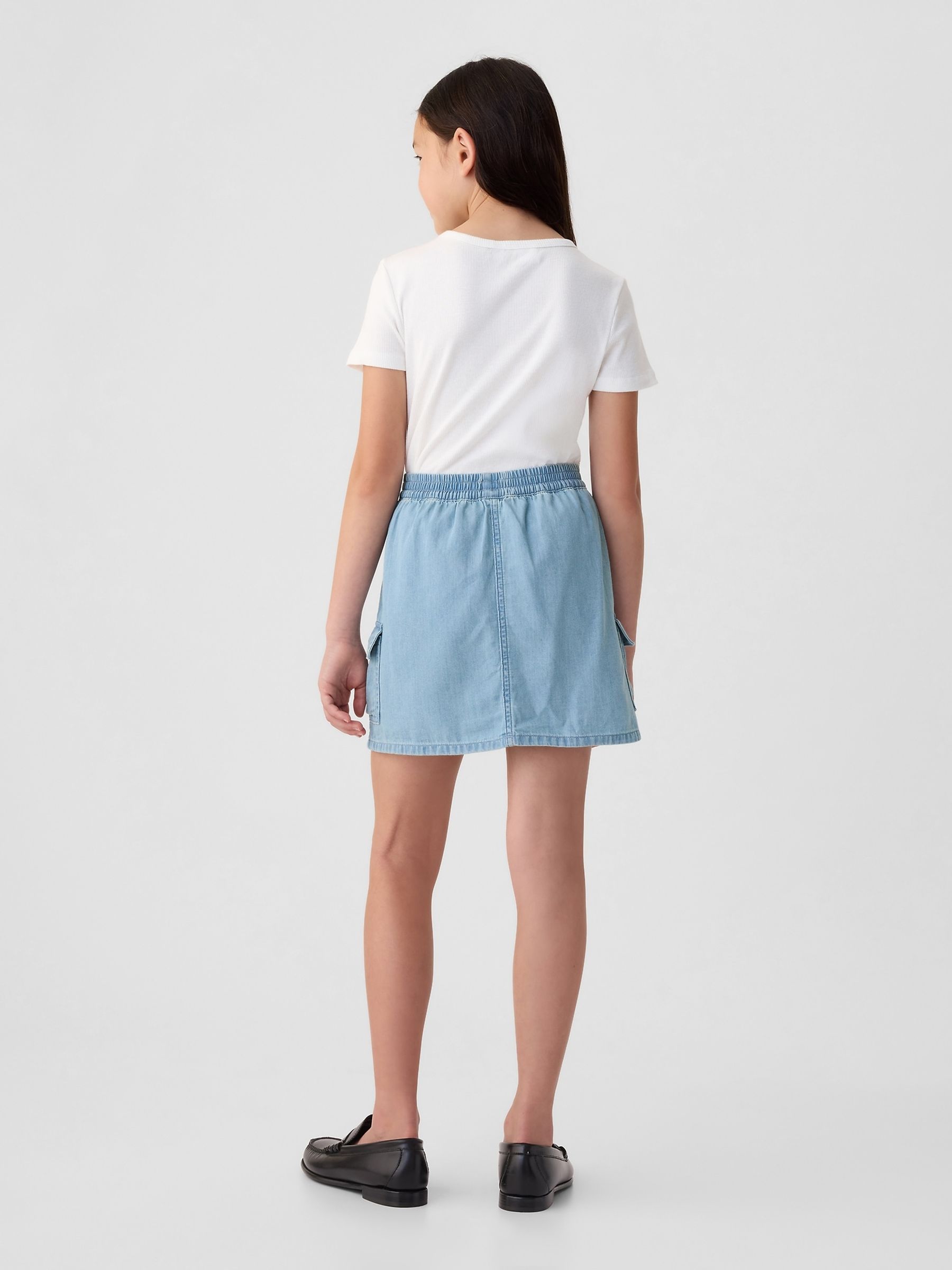 Blue Cargo Denim Skirt (4-13yrs) - Image 2 of 5