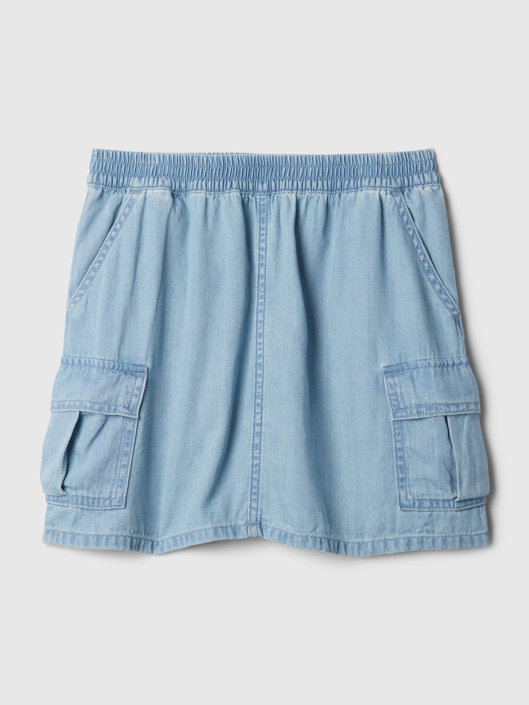 Blue Cargo Denim Skirt (4-13yrs) - Image 3 of 5