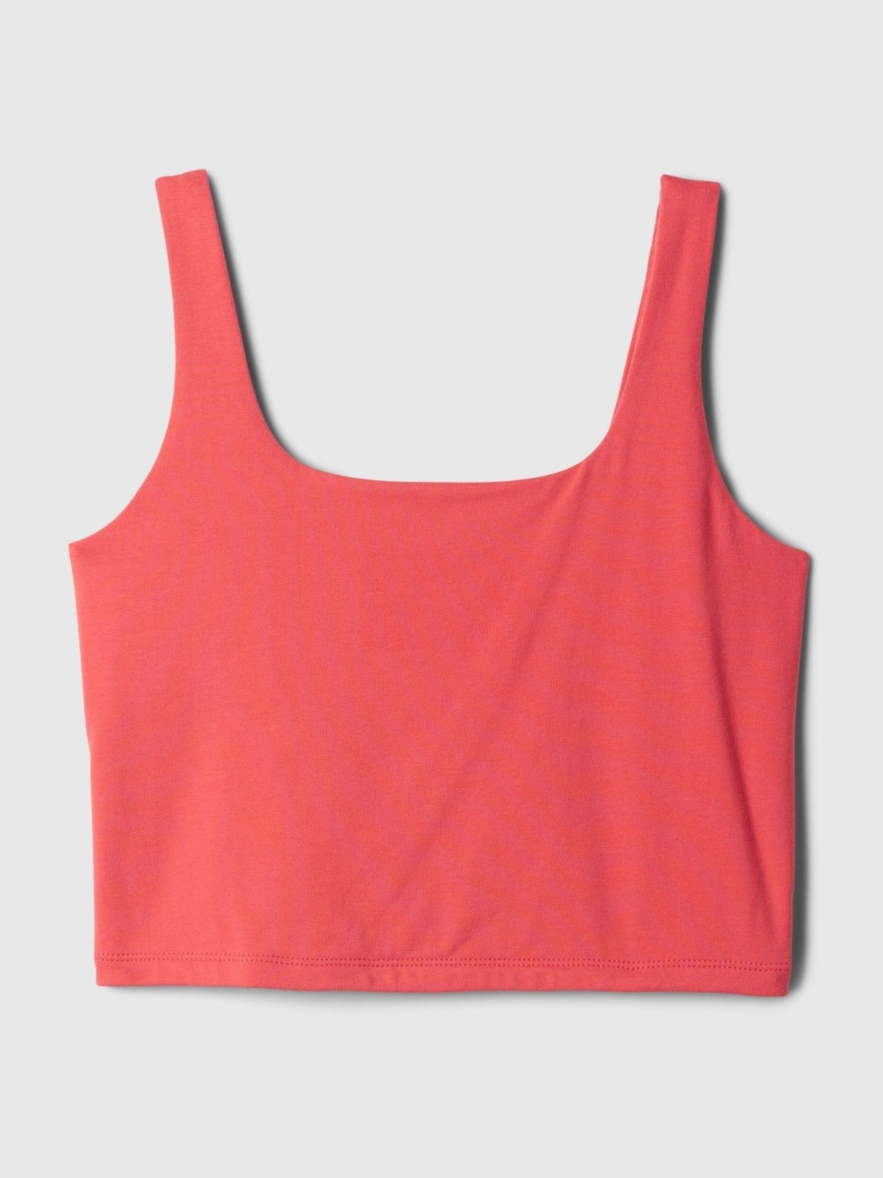 Pink Compact Jersey Cropped Vest Top - Image 5 of 5