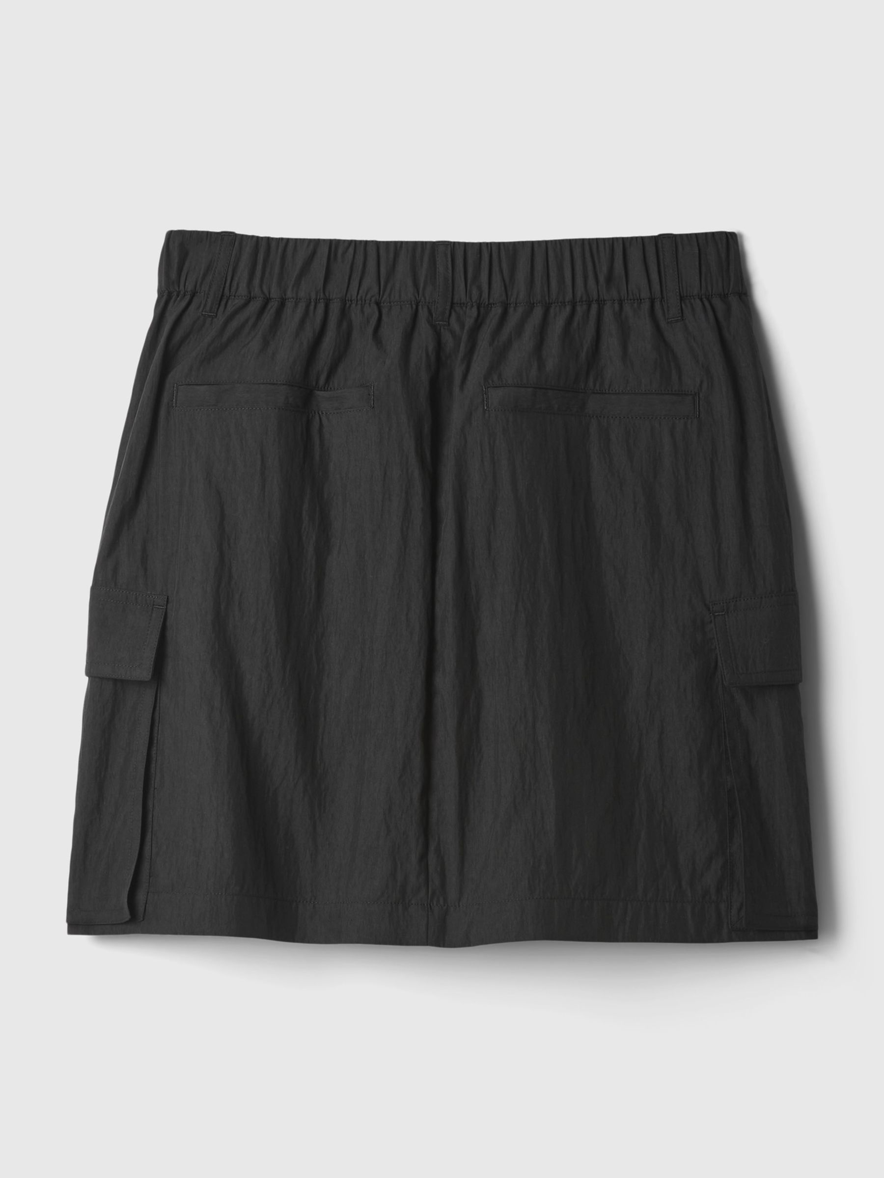 Black Utility Mini Skirt - Image 4 of 5