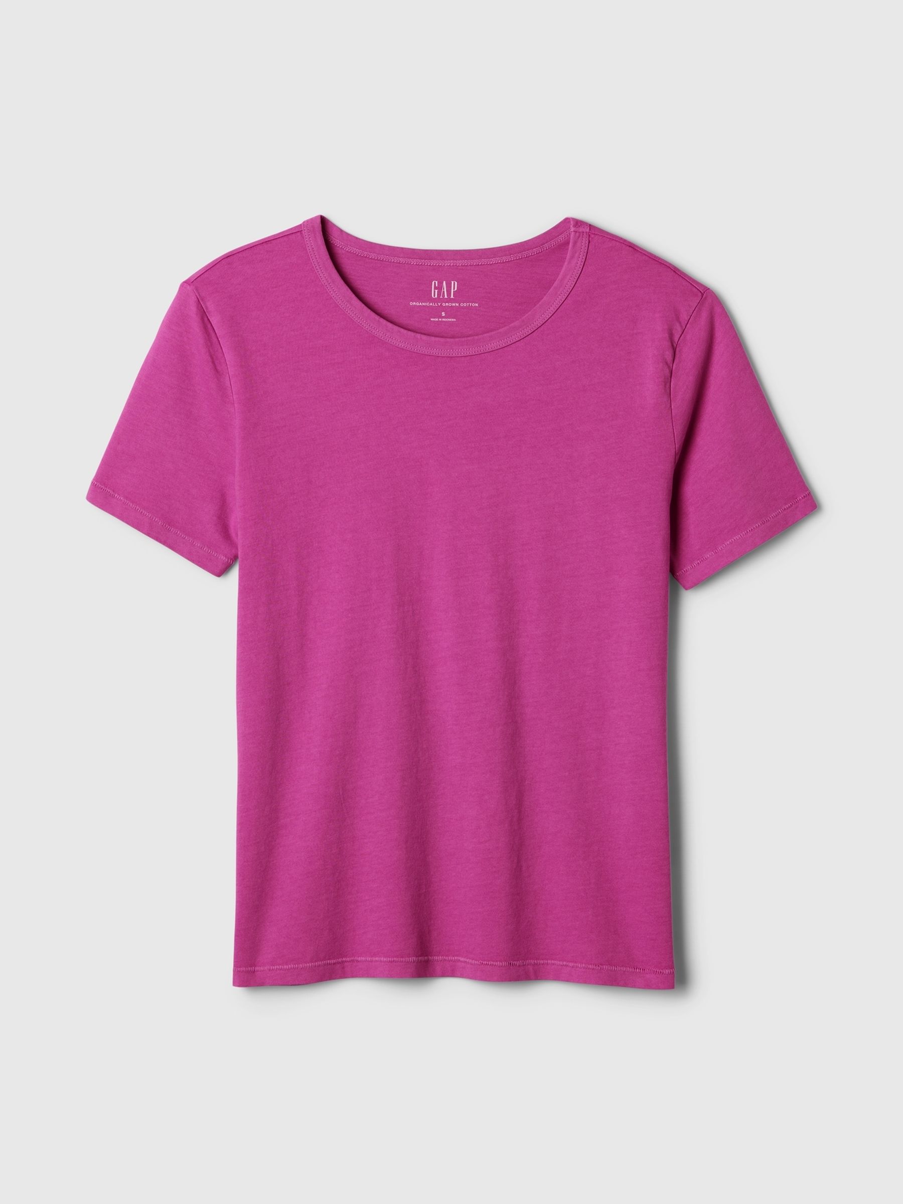 Pink Organic Cotton Vintage Short Sleeve T-Shirt - Image 4 of 4