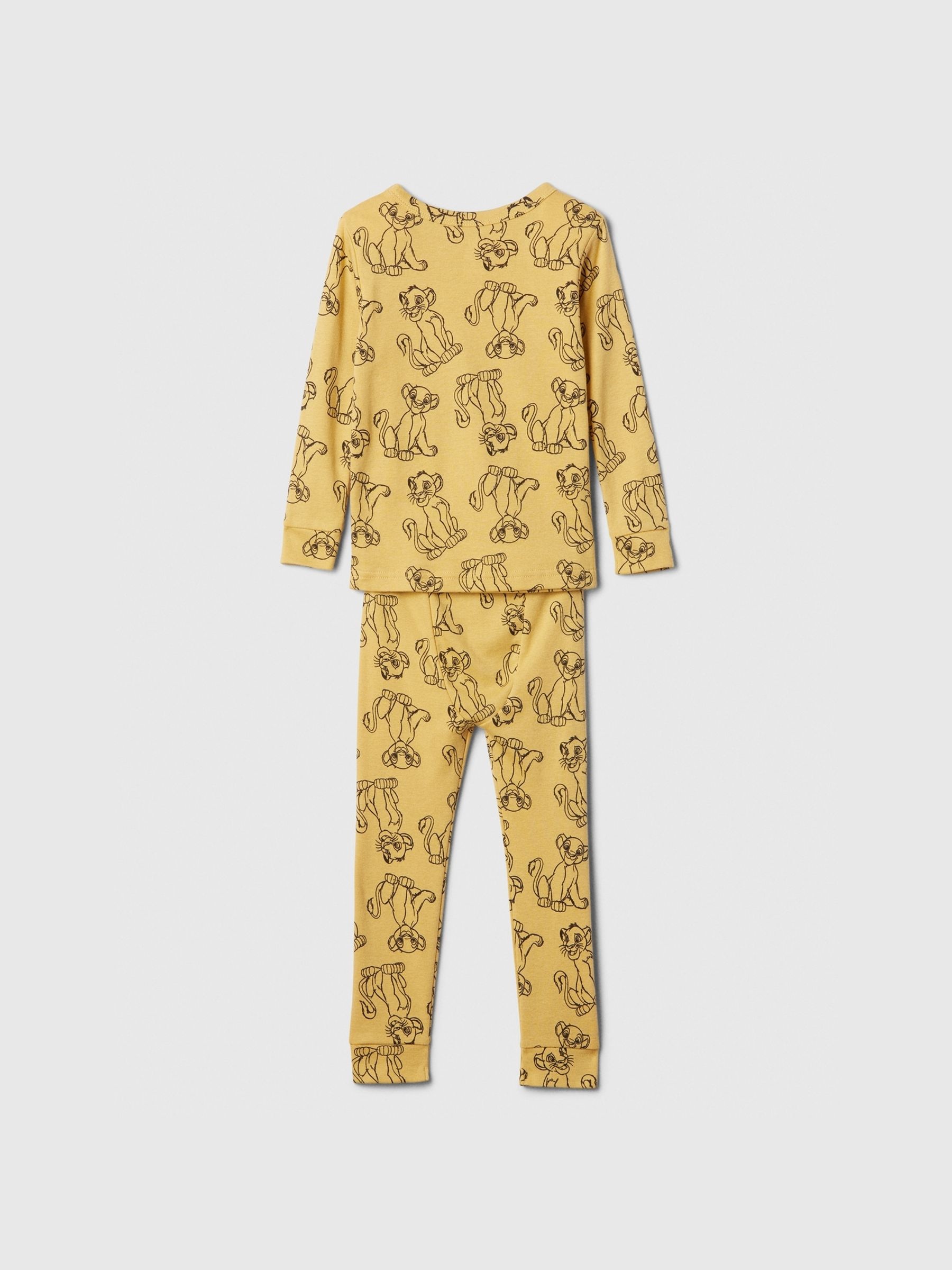 Yellow Simba Disney Lion King Cotton Long Sleeve Pyjamas (6mths-5yrs) - Image 2 of 4