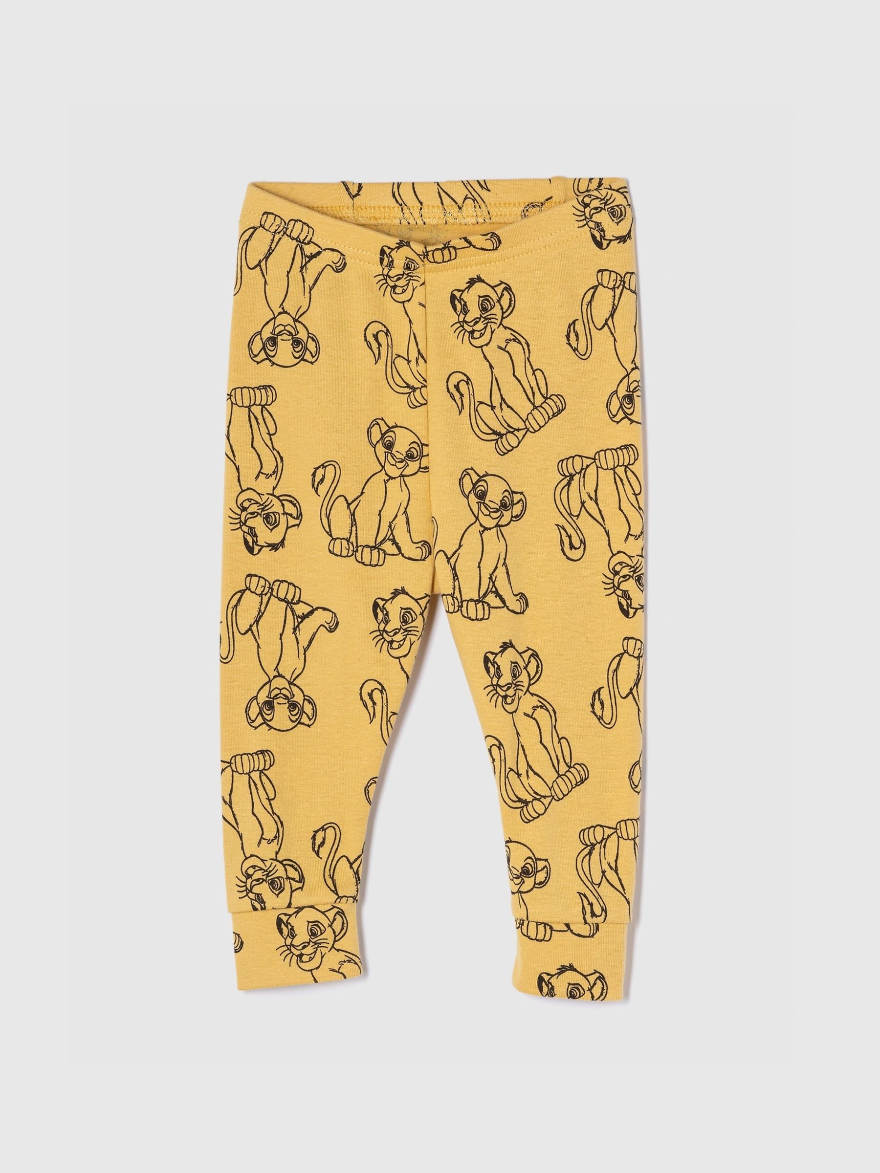 Yellow Simba Disney Lion King Cotton Long Sleeve Pyjamas (6mths-5yrs) - Image 3 of 4