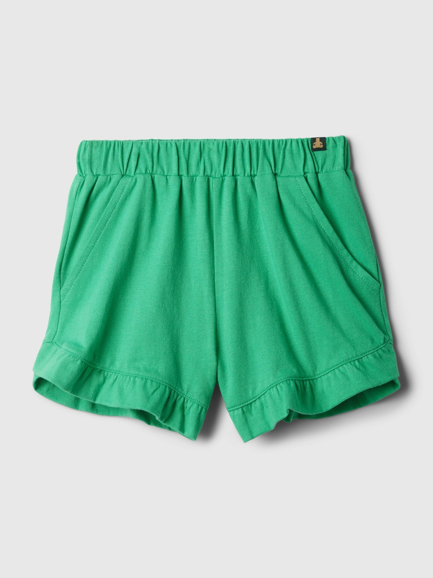 Green Pull On Ruffle Shorts (Newborn-5yrs) - Image 1 of 2
