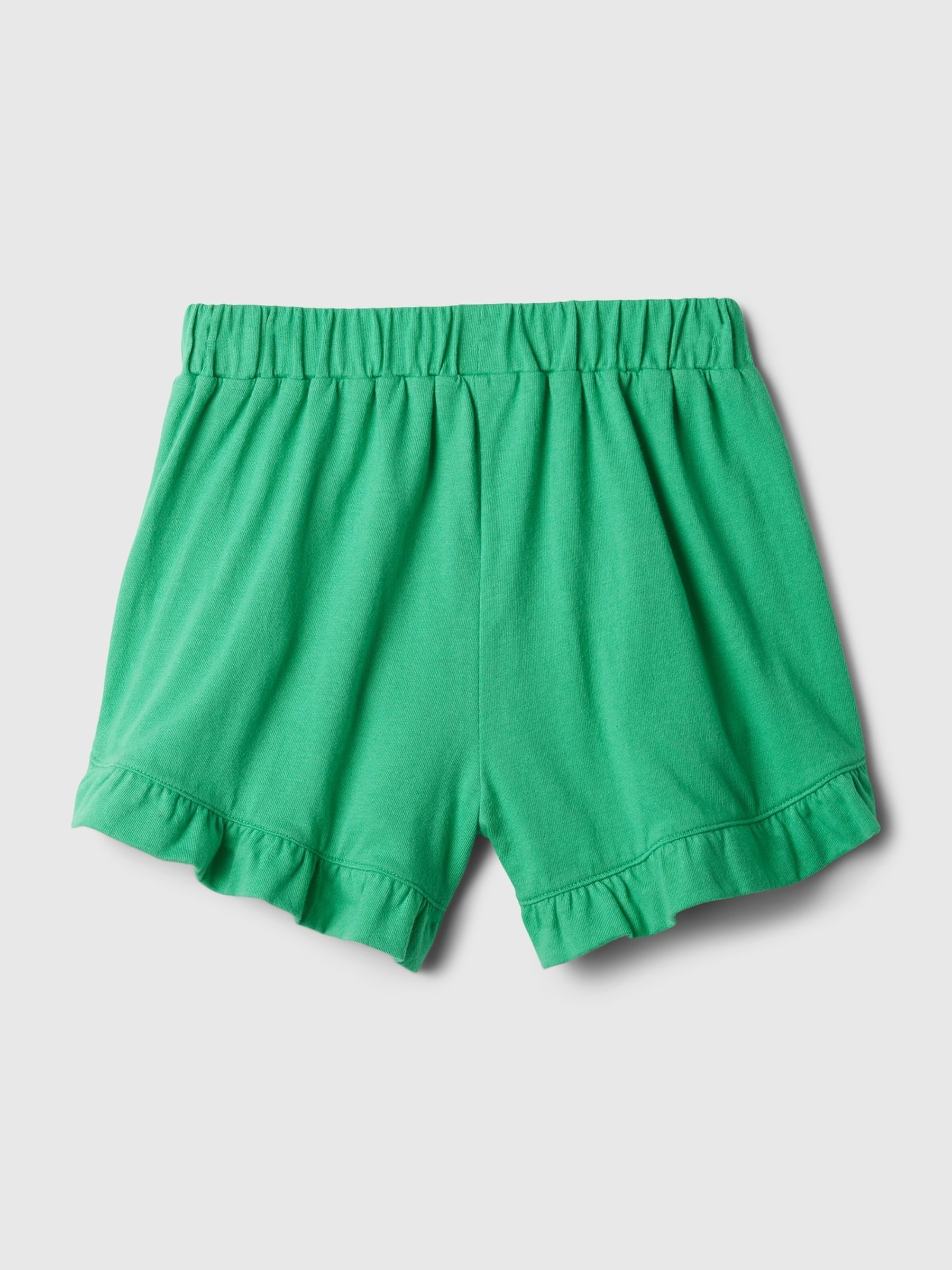 Green Pull On Ruffle Shorts (Newborn-5yrs) - Image 2 of 2
