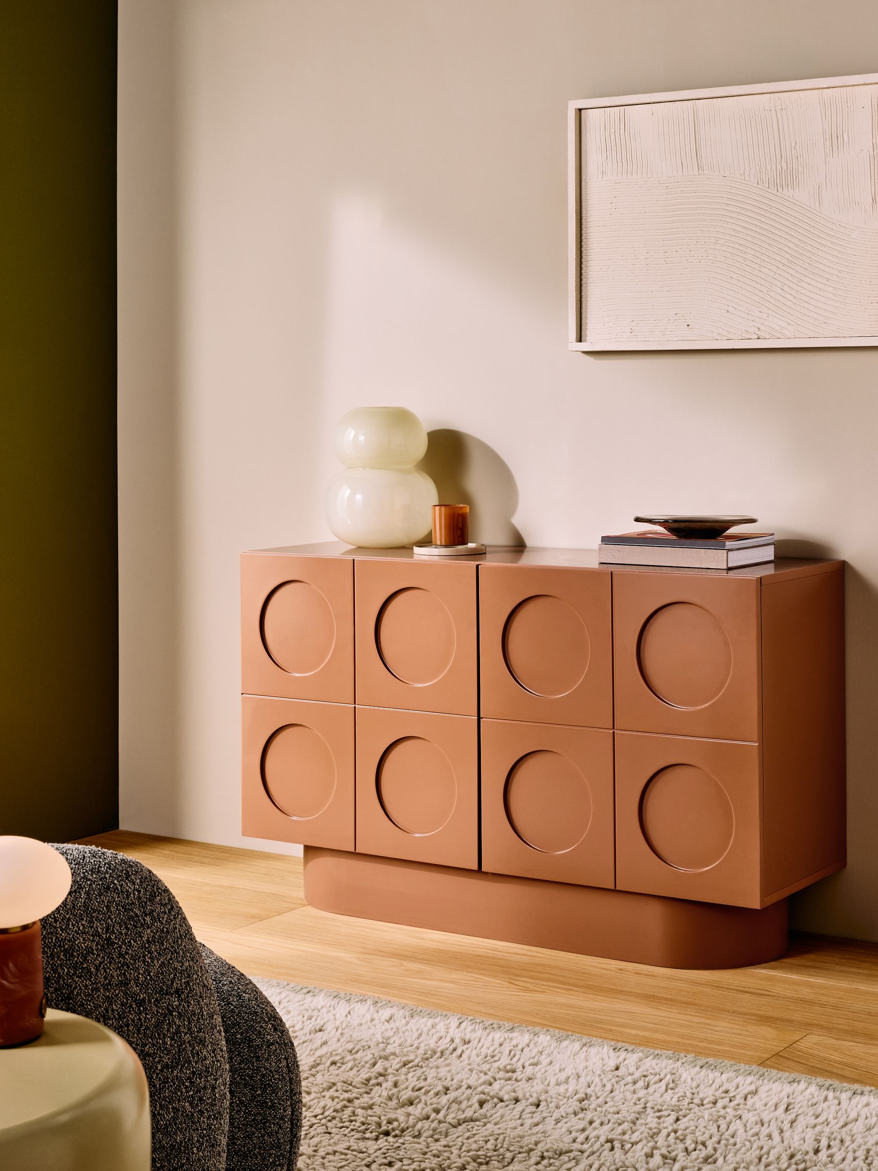Henri Low Small Sideboard in Orange - Image 1 of 4