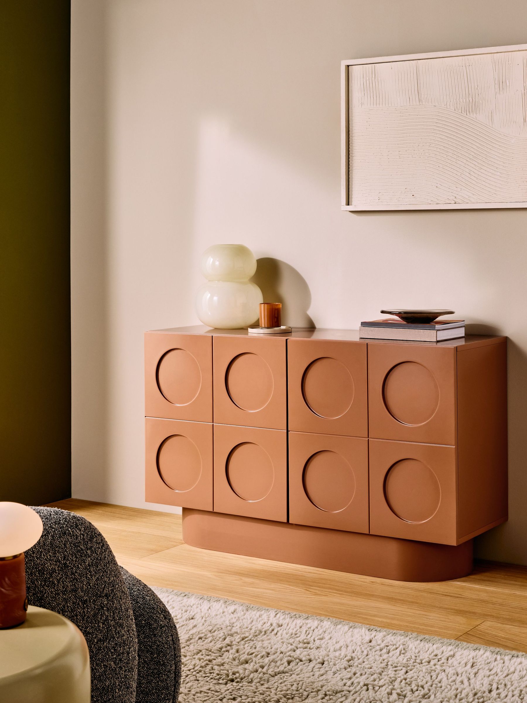 Henri Low Small Sideboard in Orange - Image 6 of 12