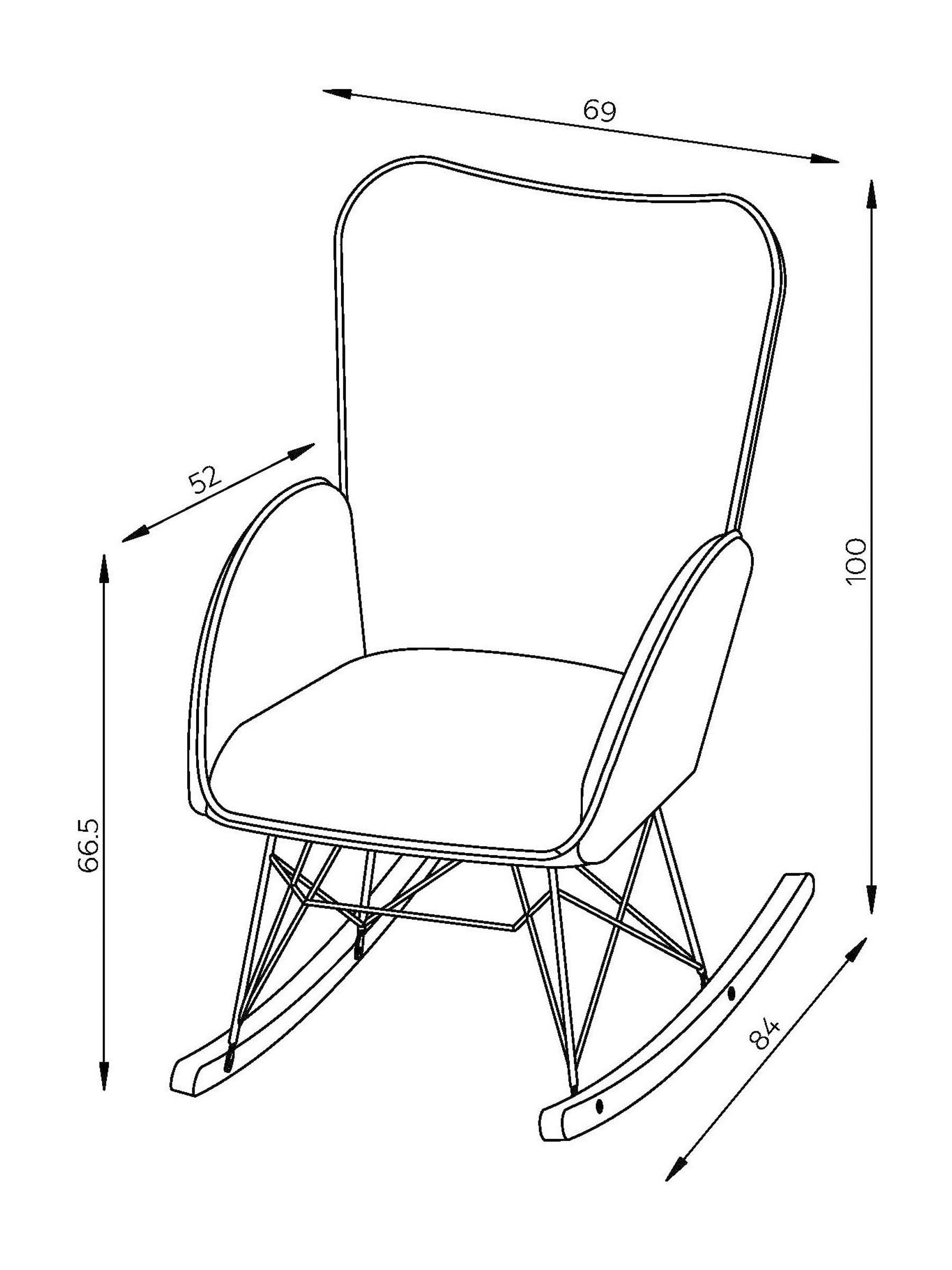 Snow White Boucle Nursing Accent Chair with Interchangable Rocking Legs - Image 10 of 10