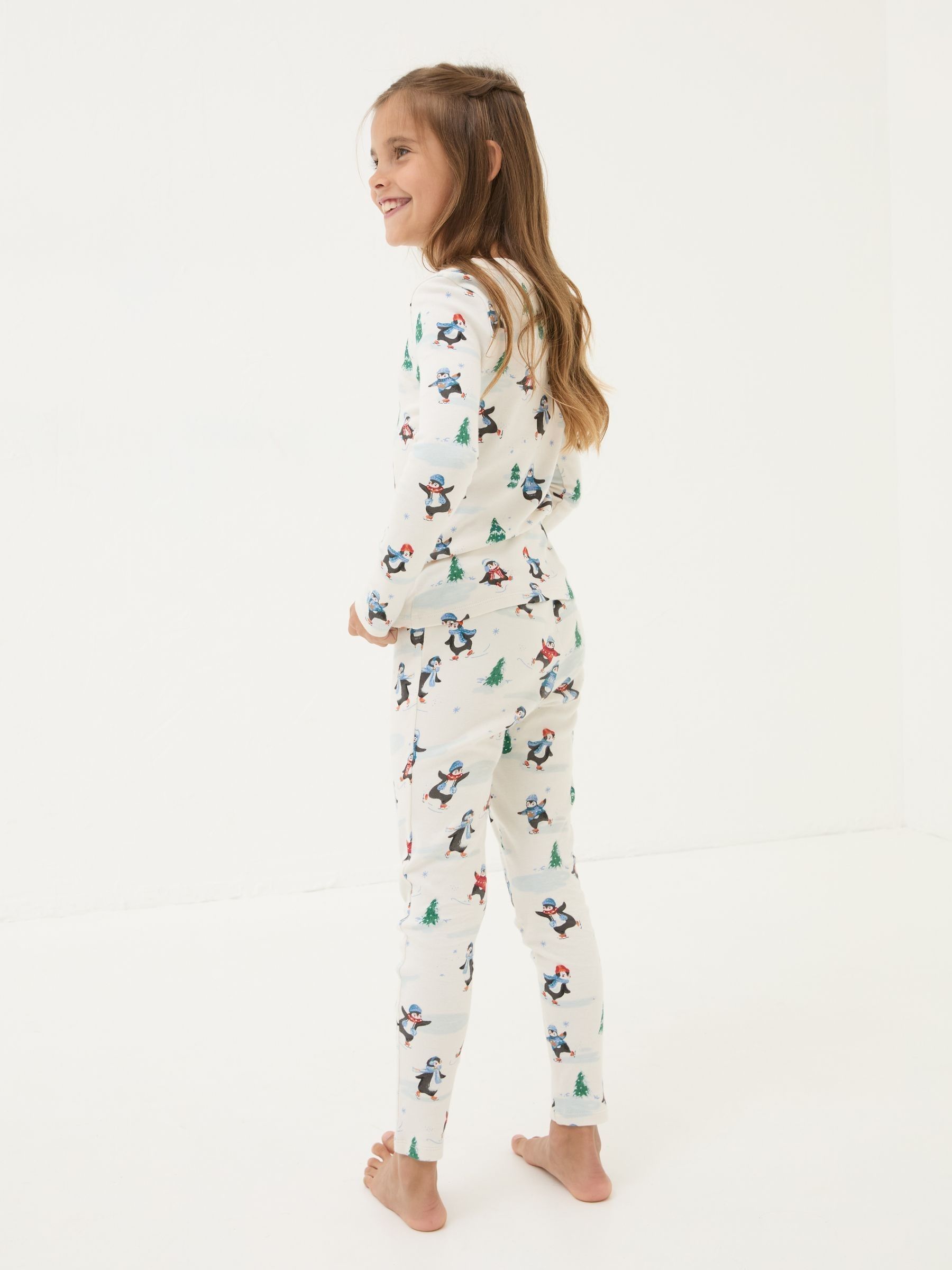White Christmas Penguin Pyjama Set - Image 2 of 4