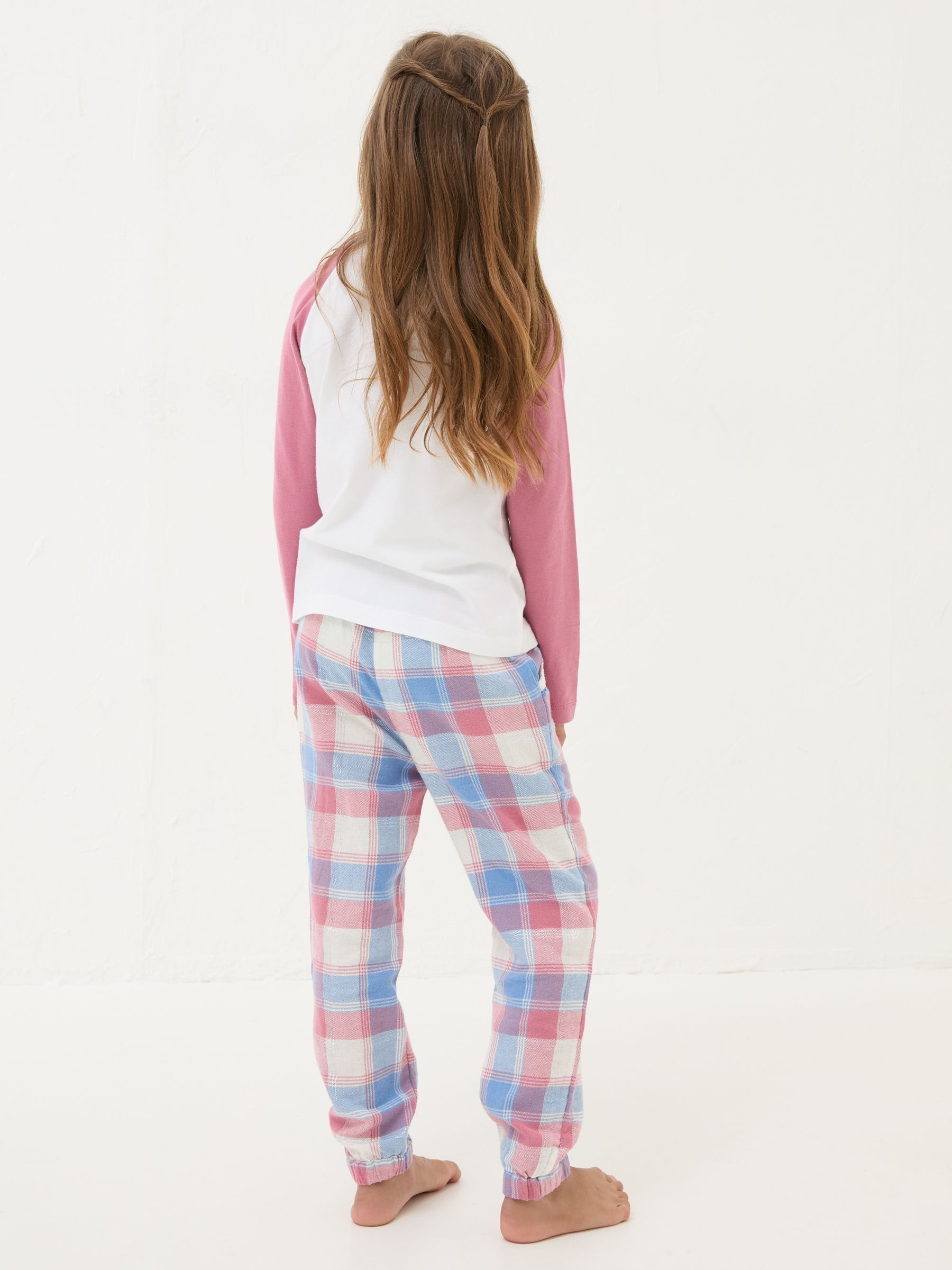 Pink Rabbit Check Pyjama Set - Image 3 of 5