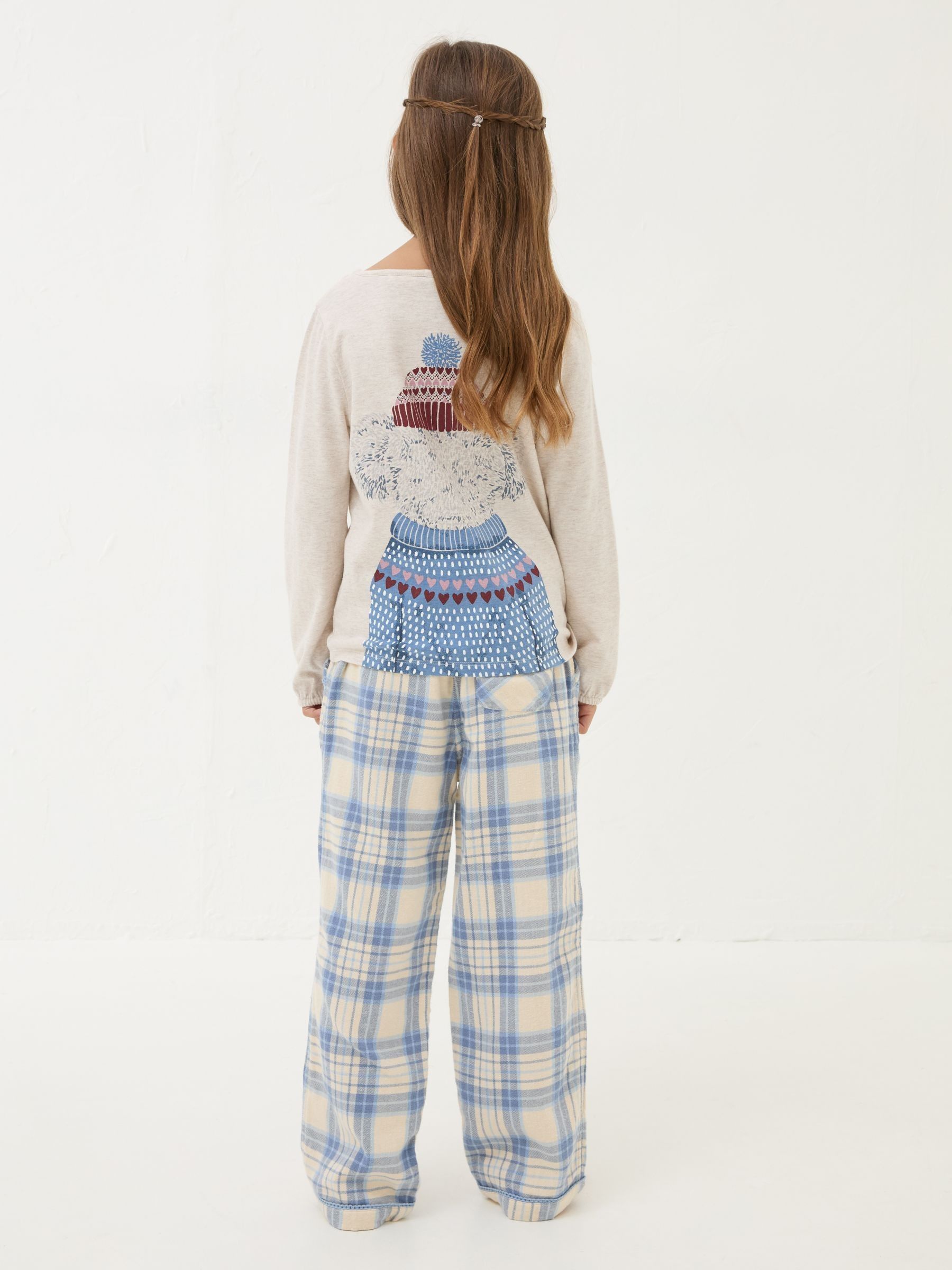 Light Blue Koala Check 100% Cotton Pyjama Set - Image 4 of 6