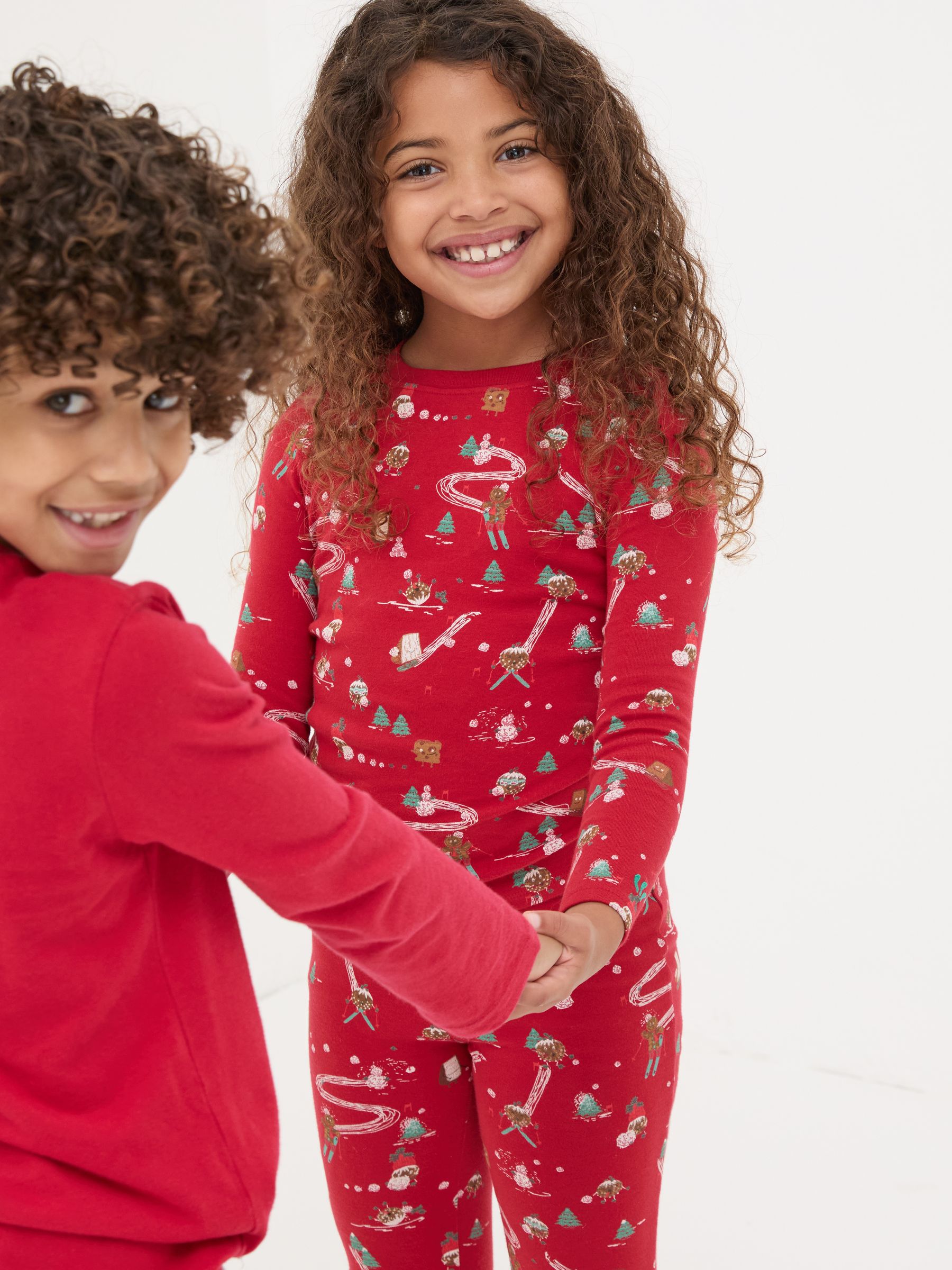 Red Christmas Print Pyjama Set - Image 4 of 6