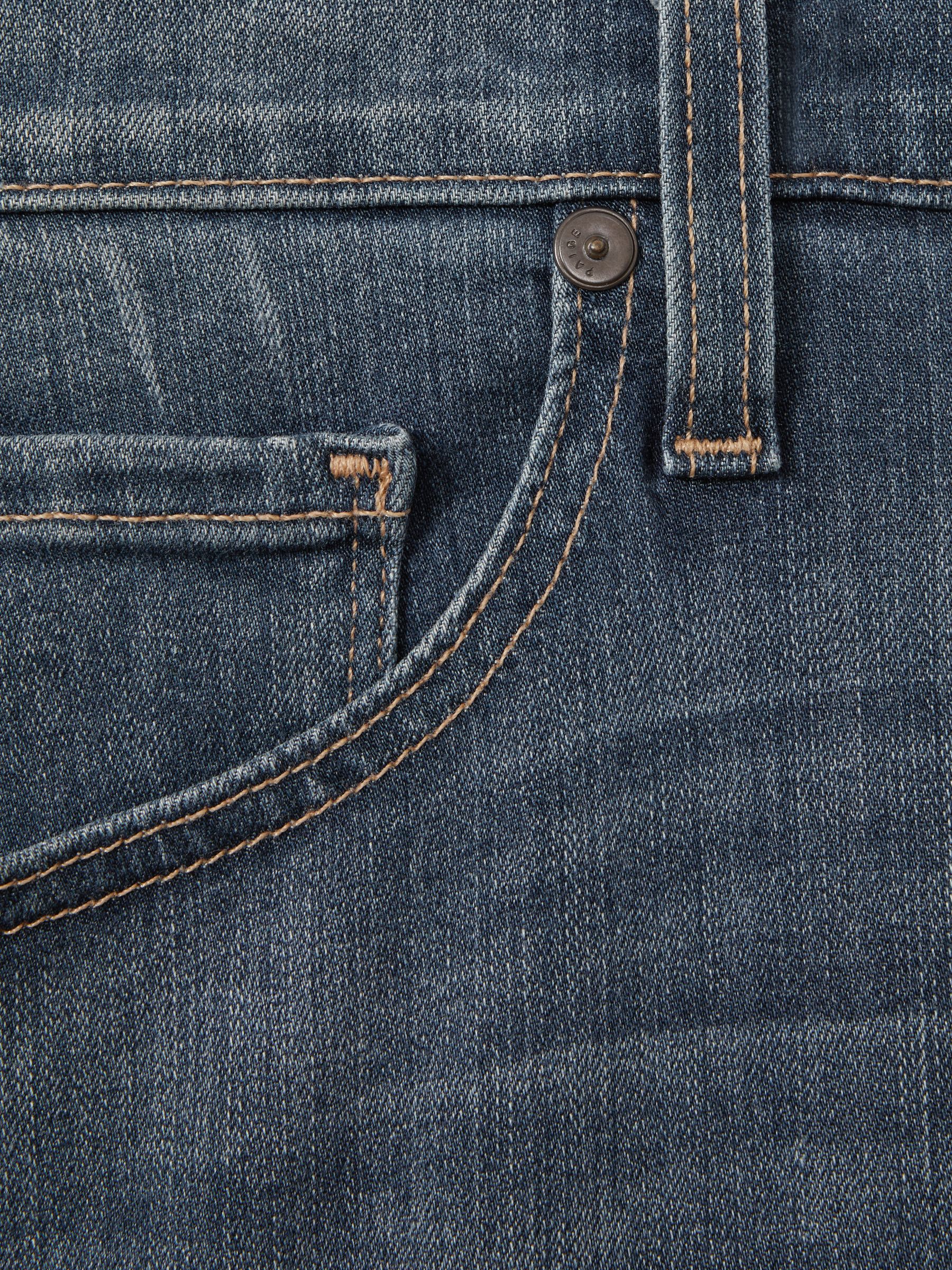 Paige Straight Leg Jeans in Birch Blue - Image 2 of 2