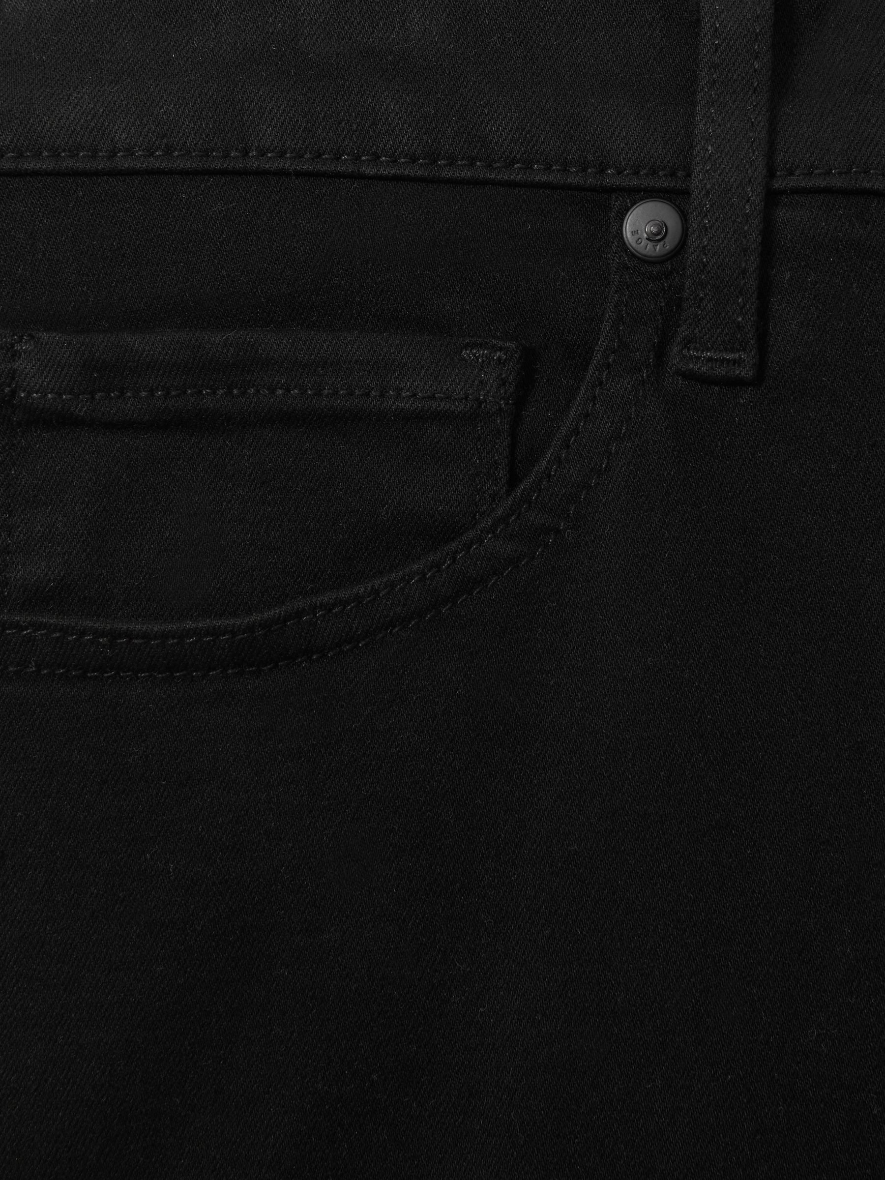 Paige Slim Fit Stretch Jeans in Black Shadow - Image 6 of 6