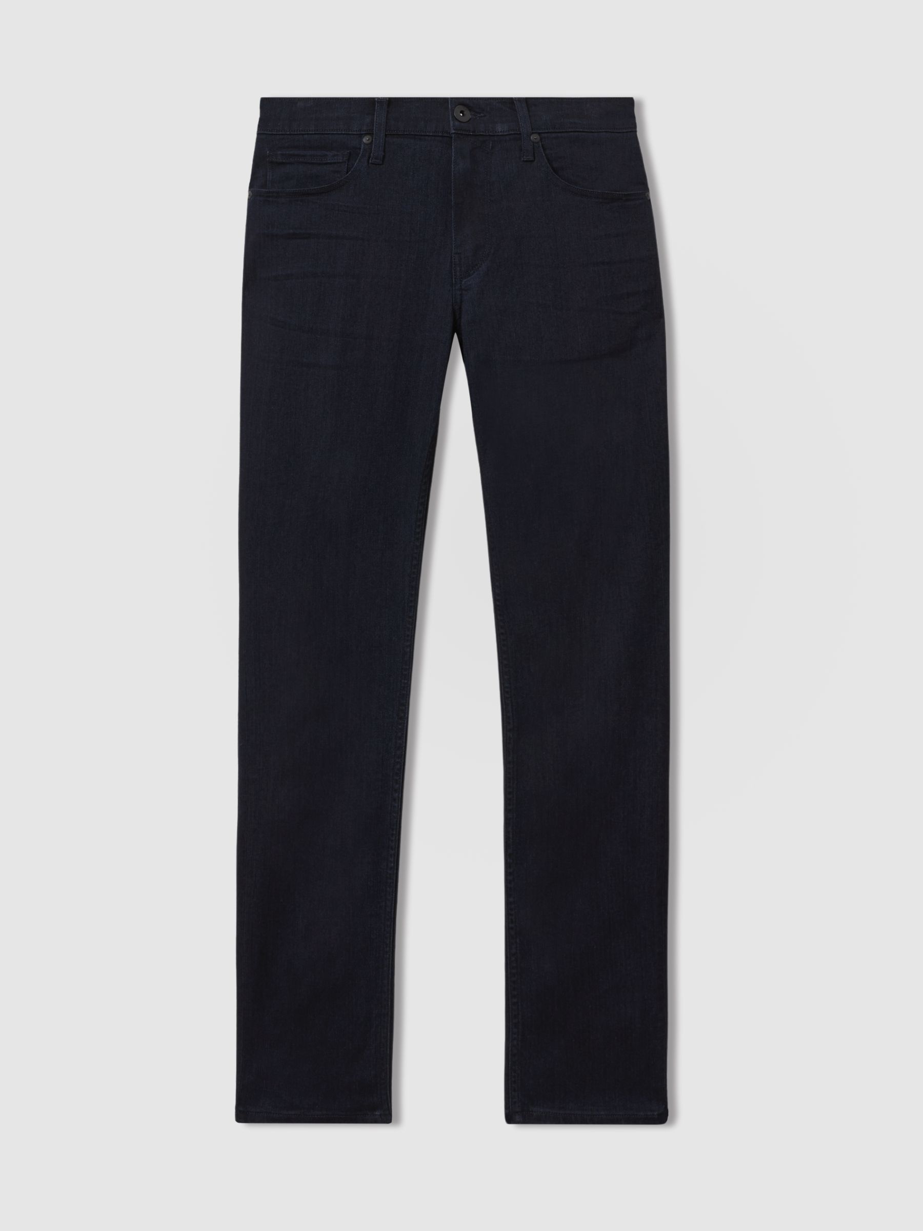 Paige Russ Blue Straight Leg Jeans in Russ Blue - Image 1 of 6