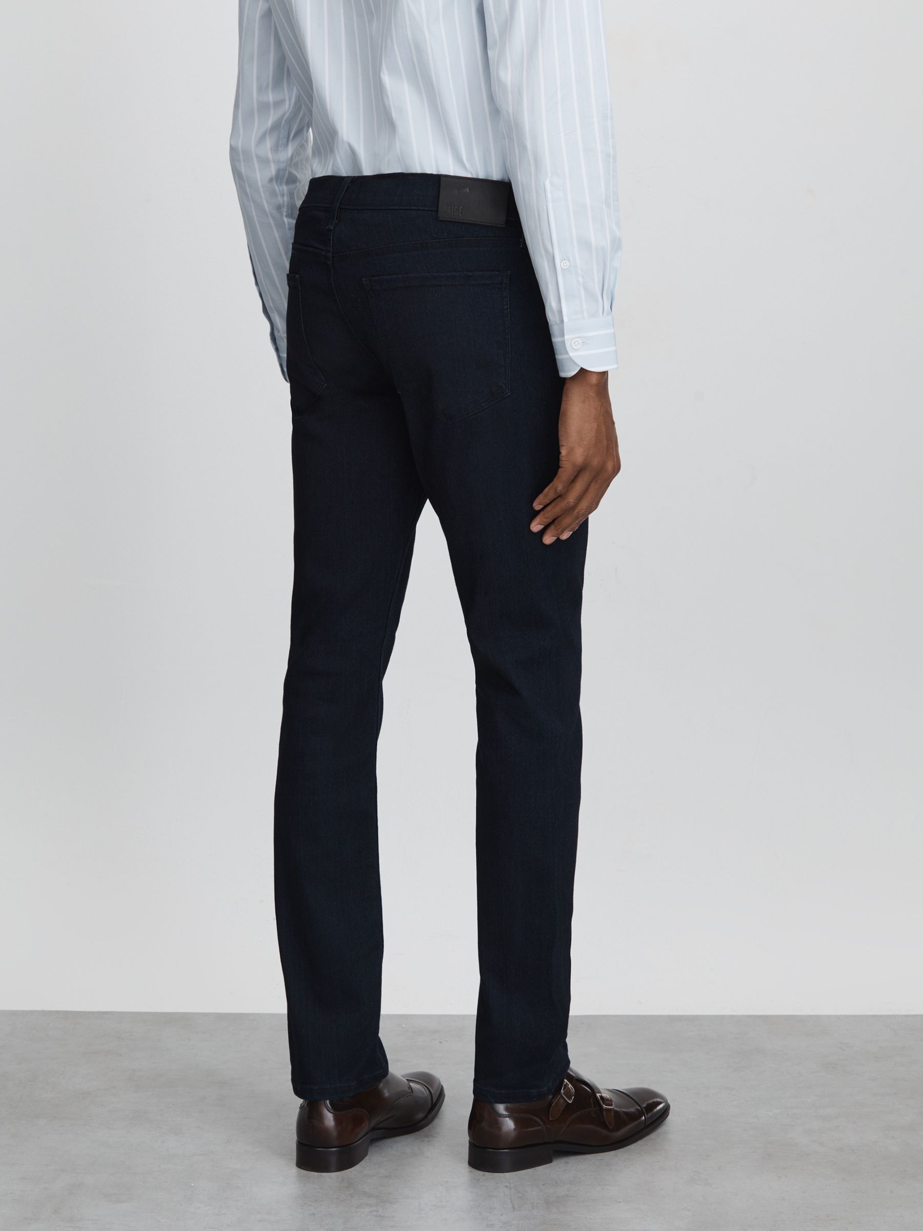 Paige Slim Fit Jeans in Inkwell - Image 4 of 6