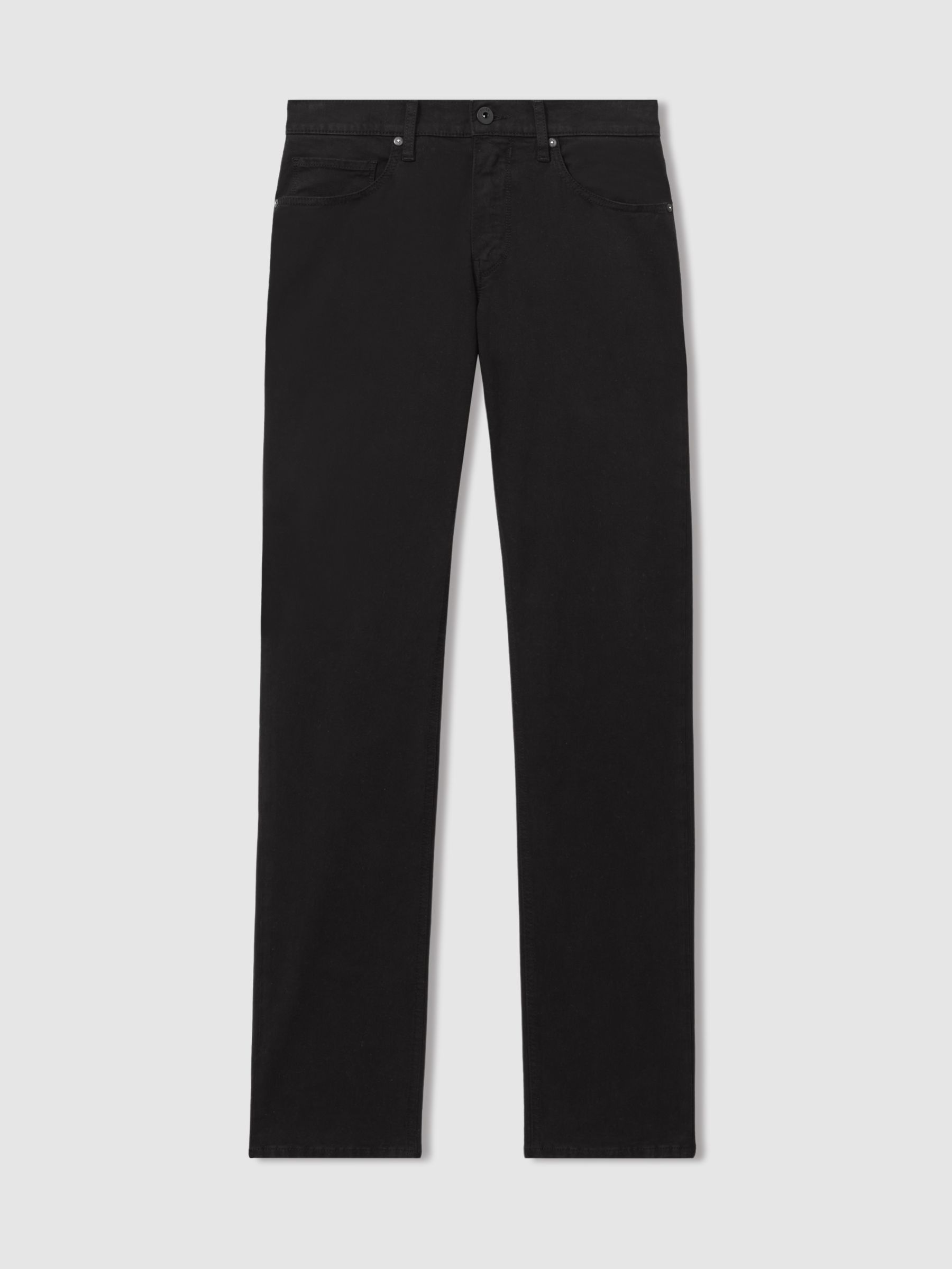 Paige Straight Leg Jeans in Black - Image 2 of 6