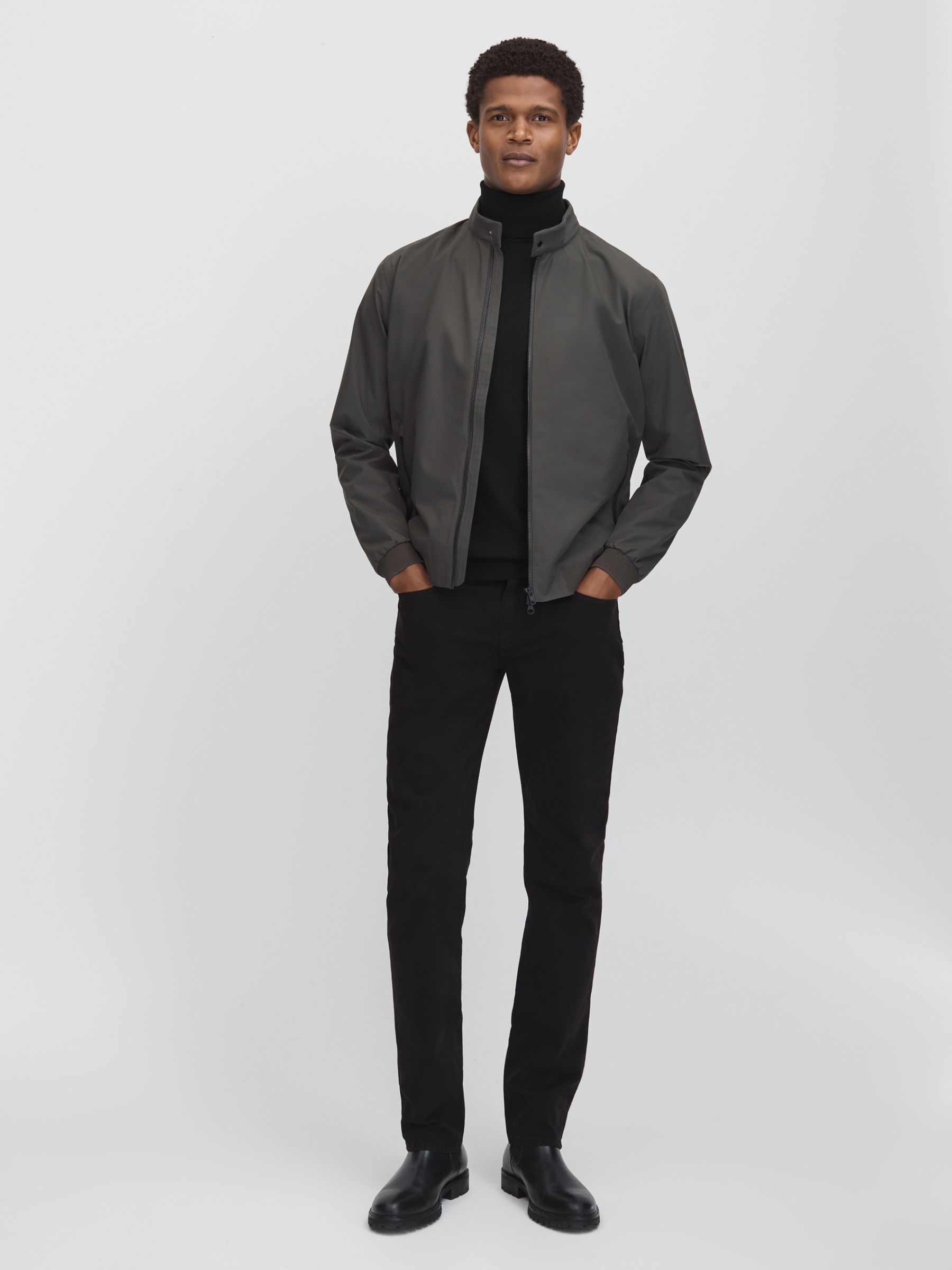 Straight Leg Jeans in Black - image 3