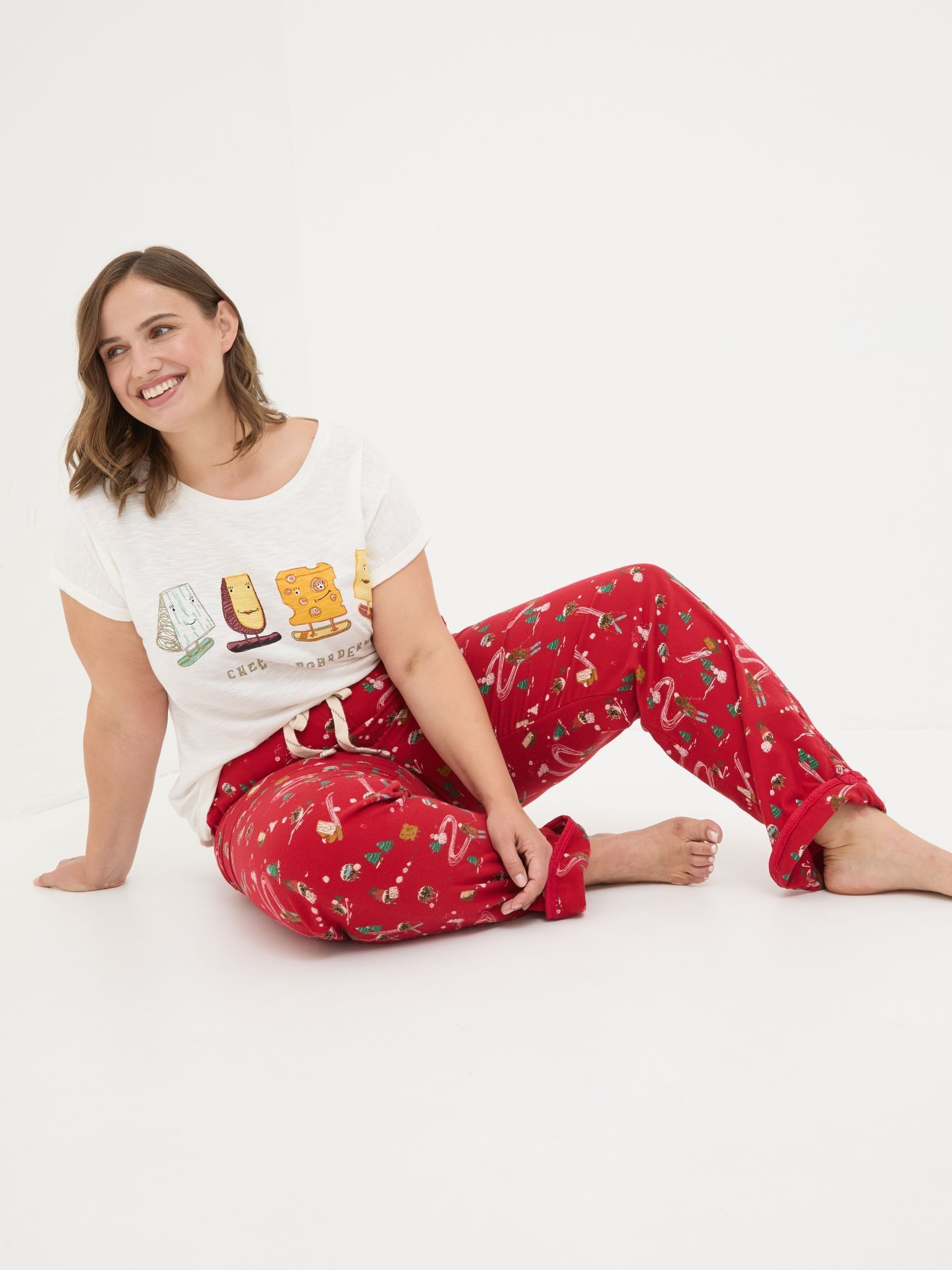 Christmas Eva Red Food Pyjama Bottoms - Image 6 of 7
