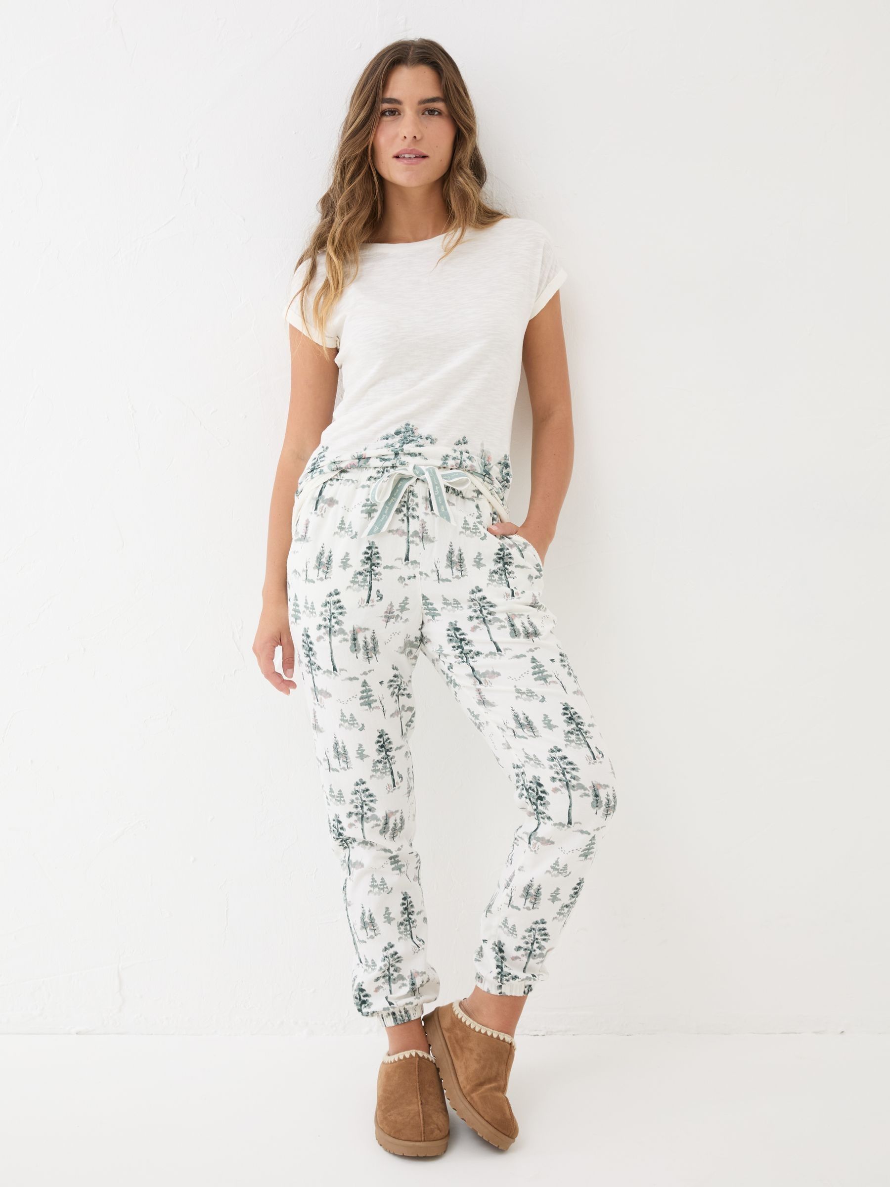 Christmas Cora Ivory Trees Pyjama Bottoms - Image 3 of 8