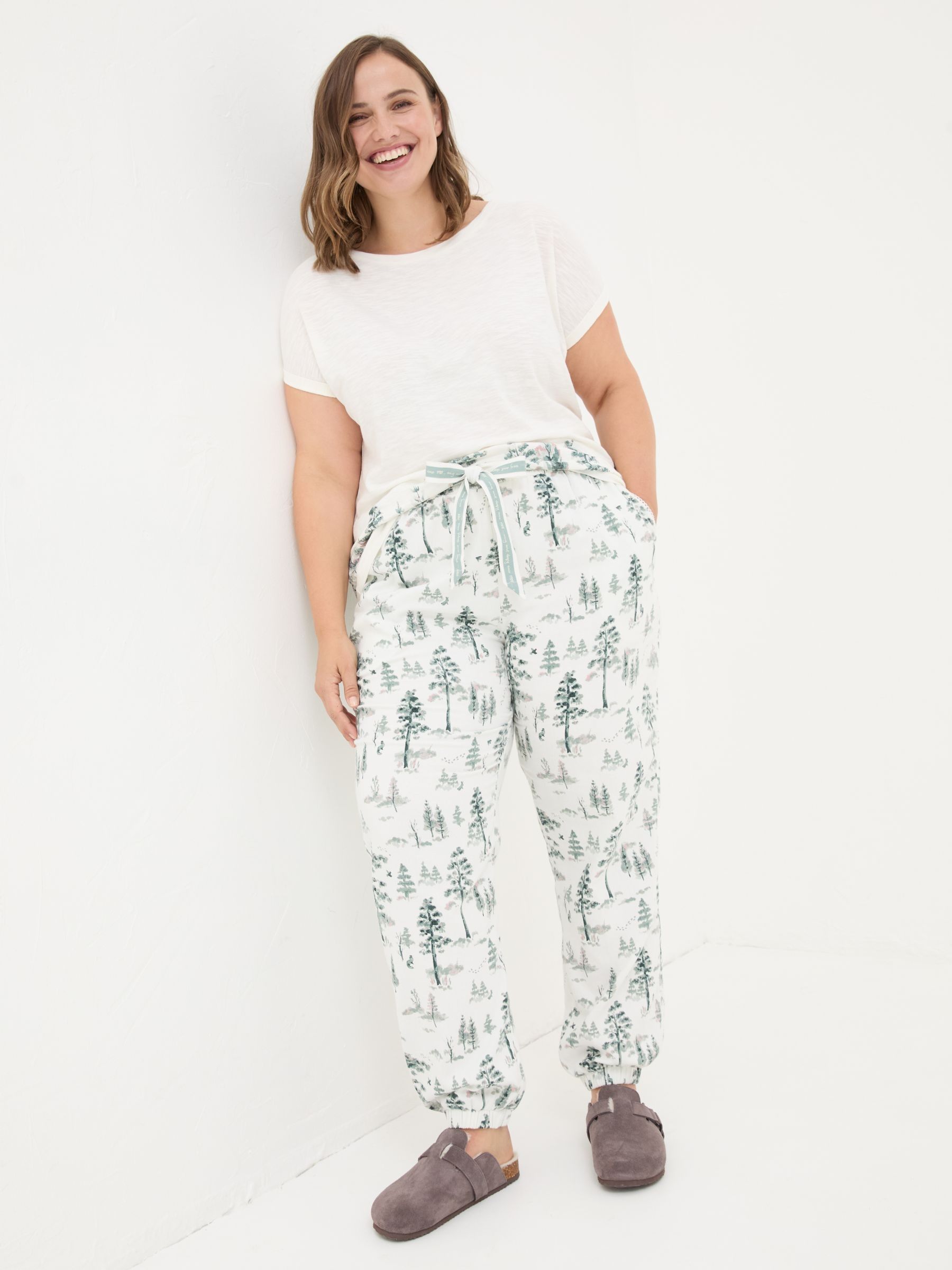 Christmas Cora Ivory Trees Pyjama Bottoms - Image 4 of 8