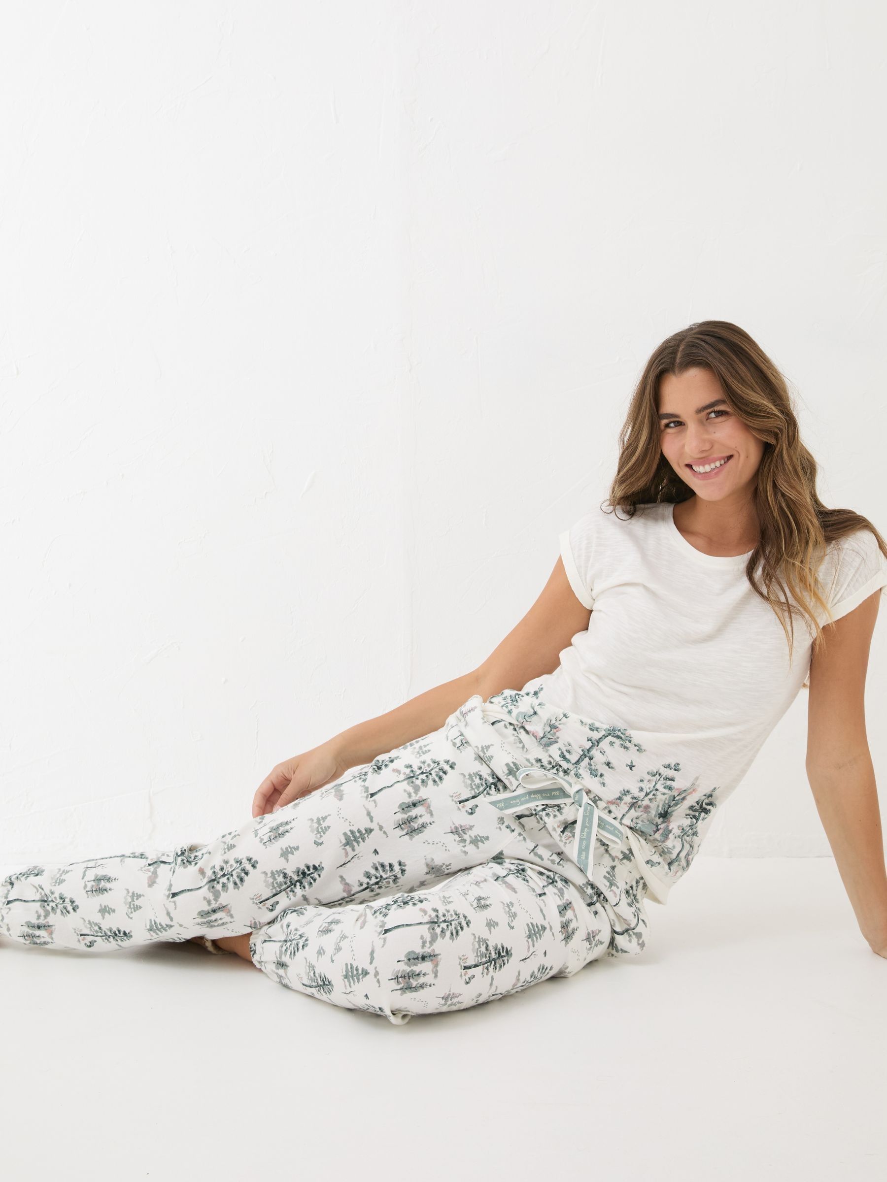 Christmas Cora Ivory Trees Pyjama Bottoms - Image 5 of 8