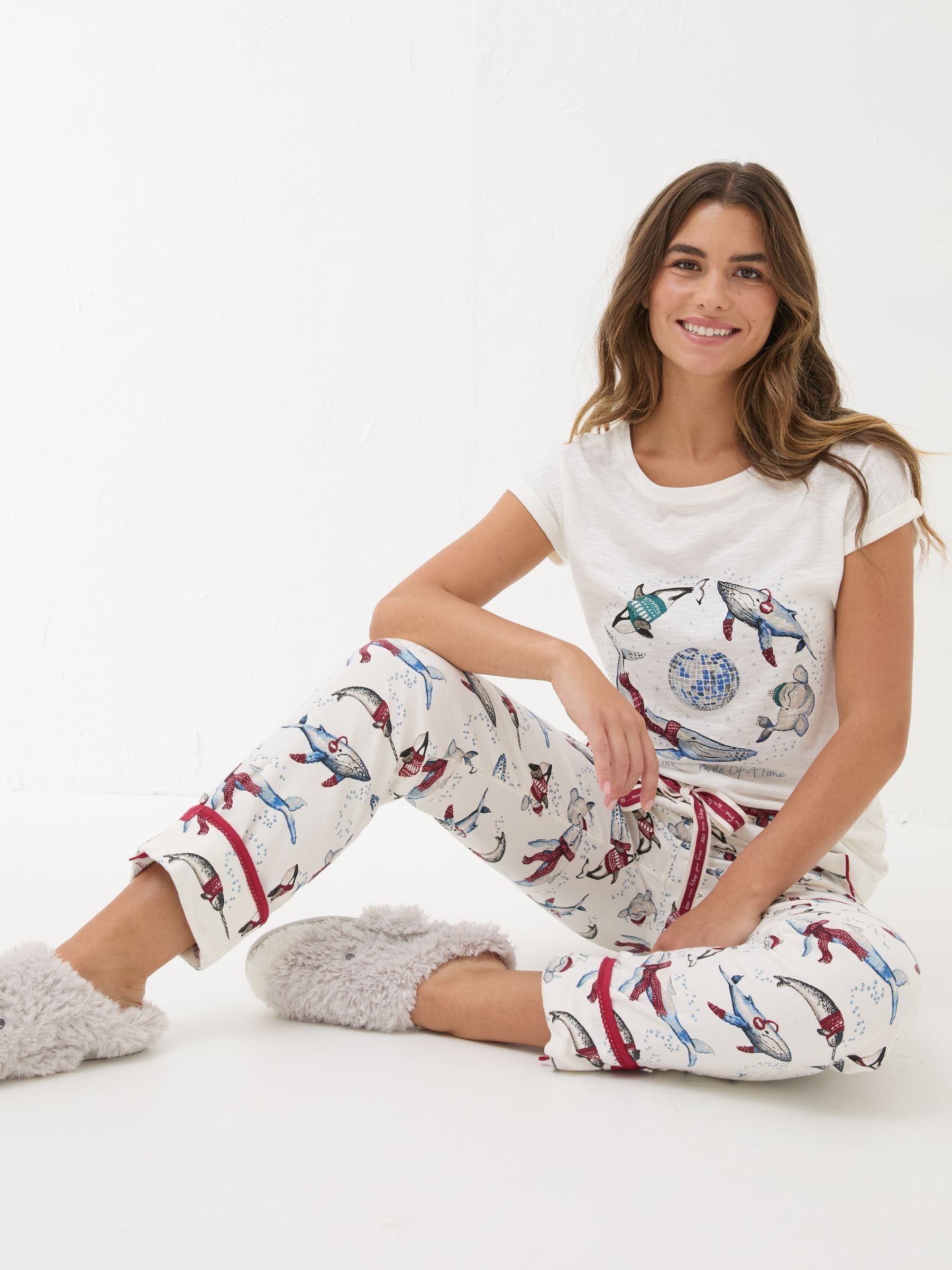 Shelter Eva Ivory Pyjama Bottoms - Image 5 of 9