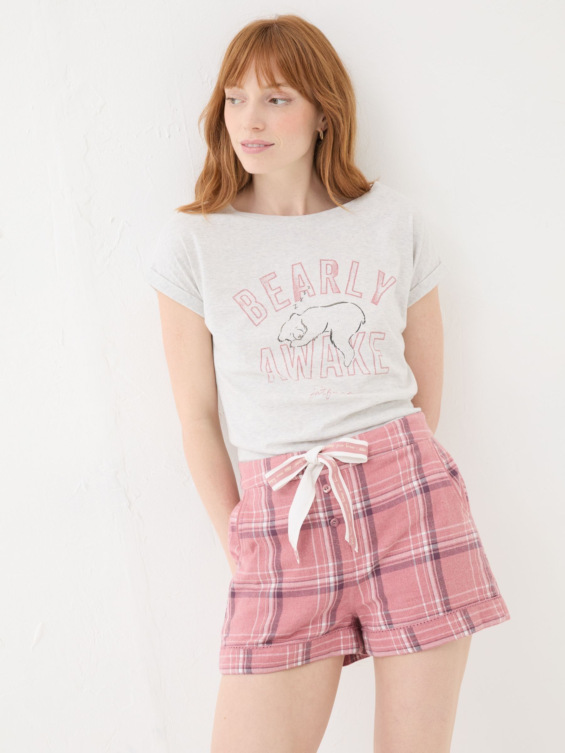 Bearly Awake Grey 100% Cotton Pyjama Top - Image 2 of 8