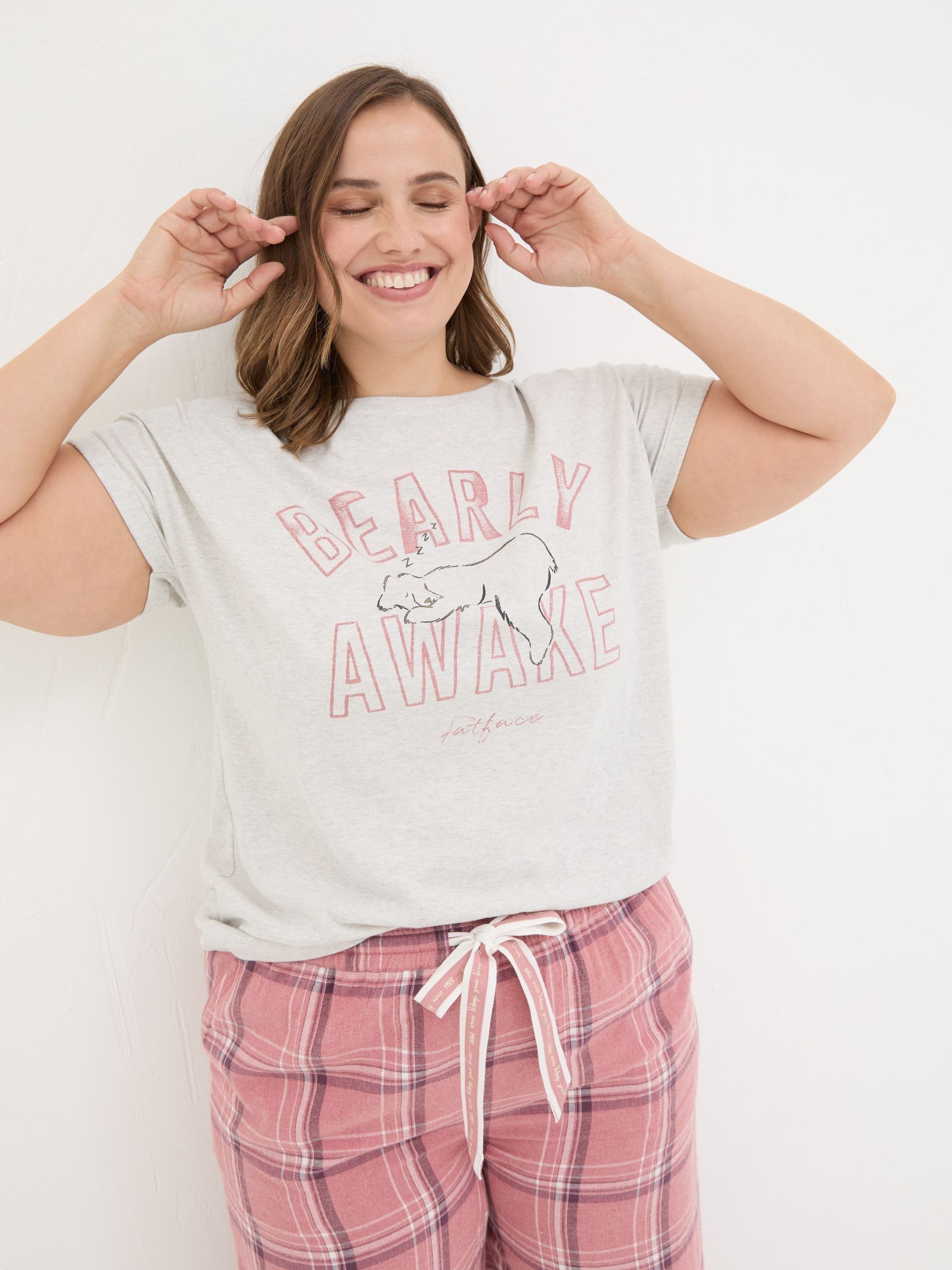 Bearly Awake Grey 100% Cotton Pyjama Top - Image 6 of 8