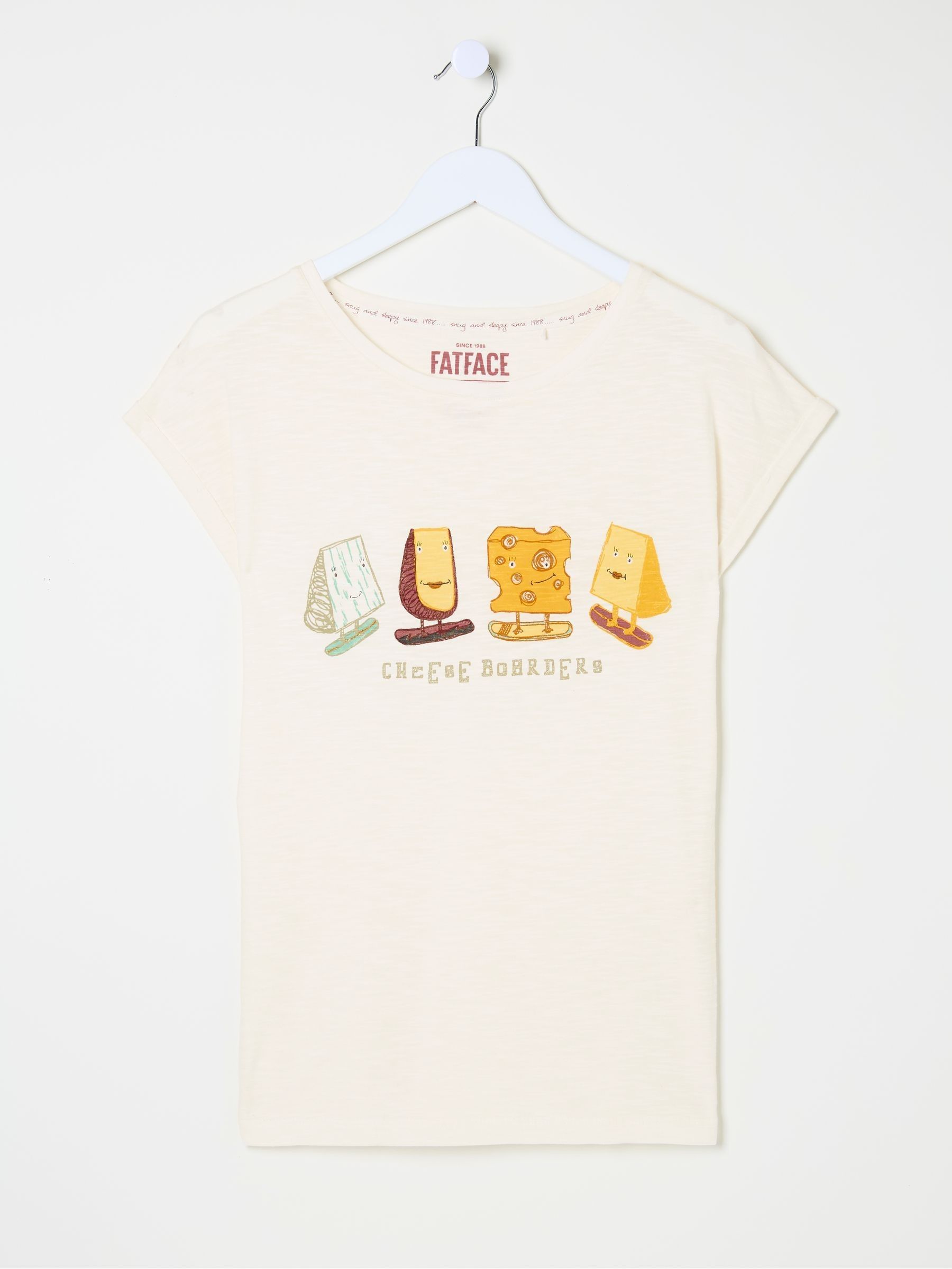 Cheese Boarders Ivory Graphic Pyjama Top - Image 7 of 7