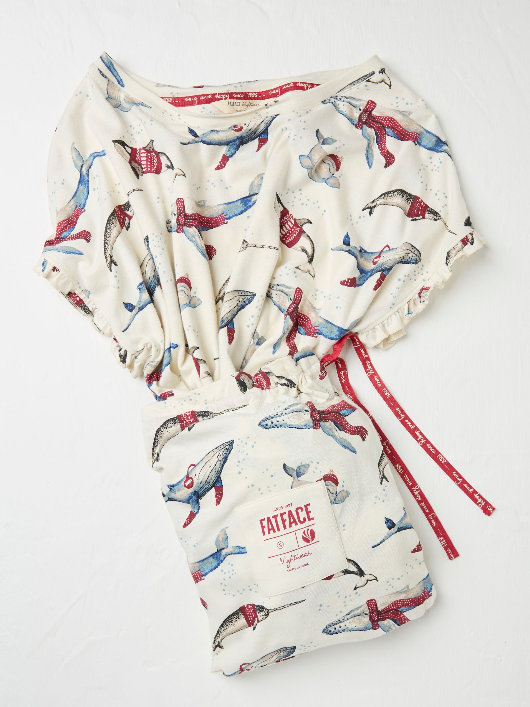 Shelter Ivory Shelter Pyjama Shorts Set Wilson Whale - Image 10 of 11