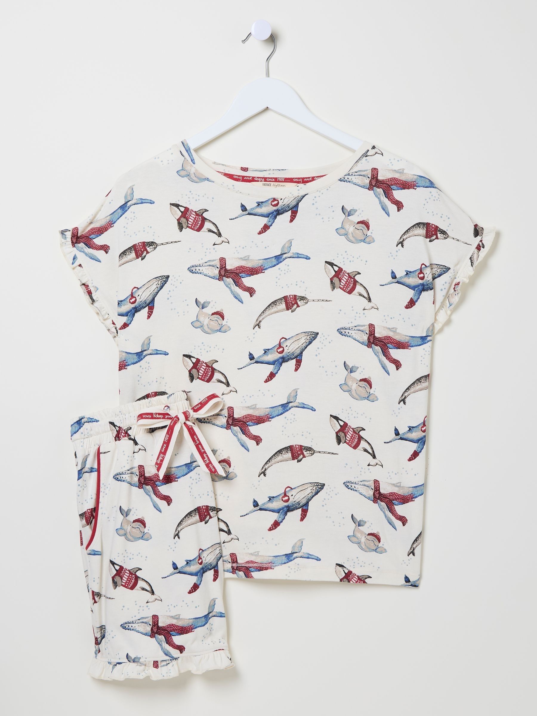 Shelter Ivory Shelter Pyjama Shorts Set Wilson Whale - Image 9 of 11
