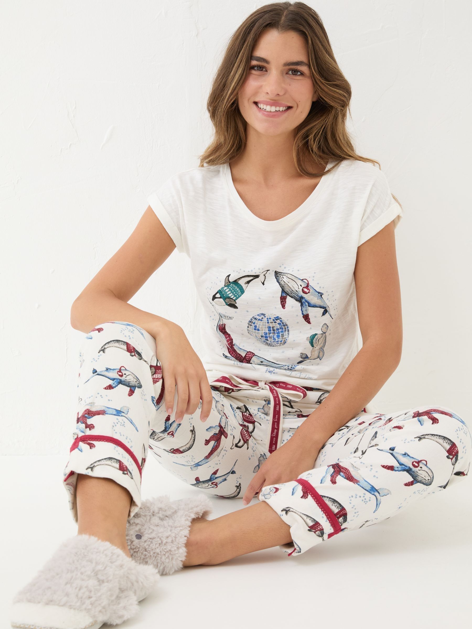 Shelter Ivory Wyn Pyjama Top - Image 3 of 4