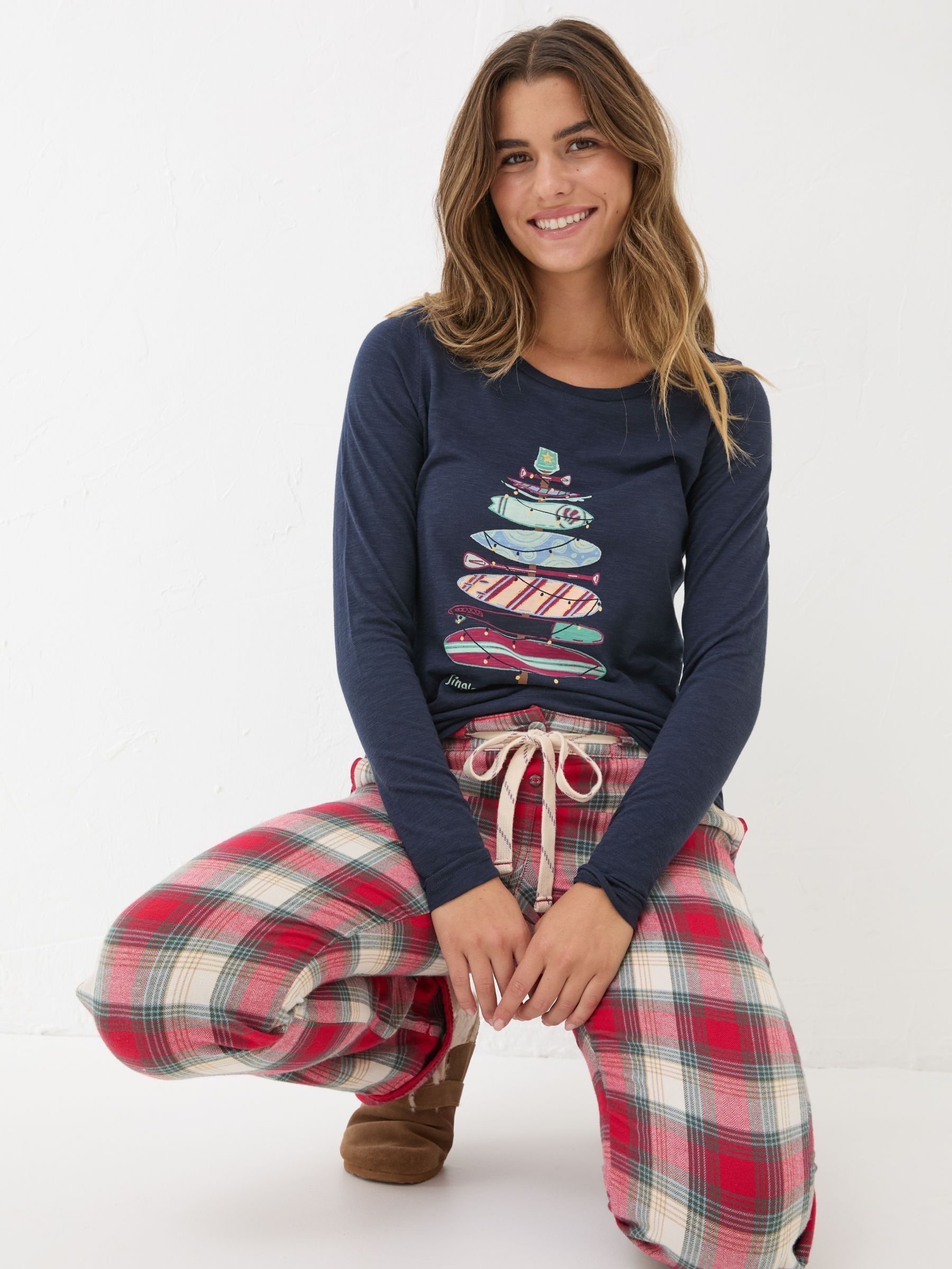 Surfboard Navy Pyjama Top - Image 1 of 4