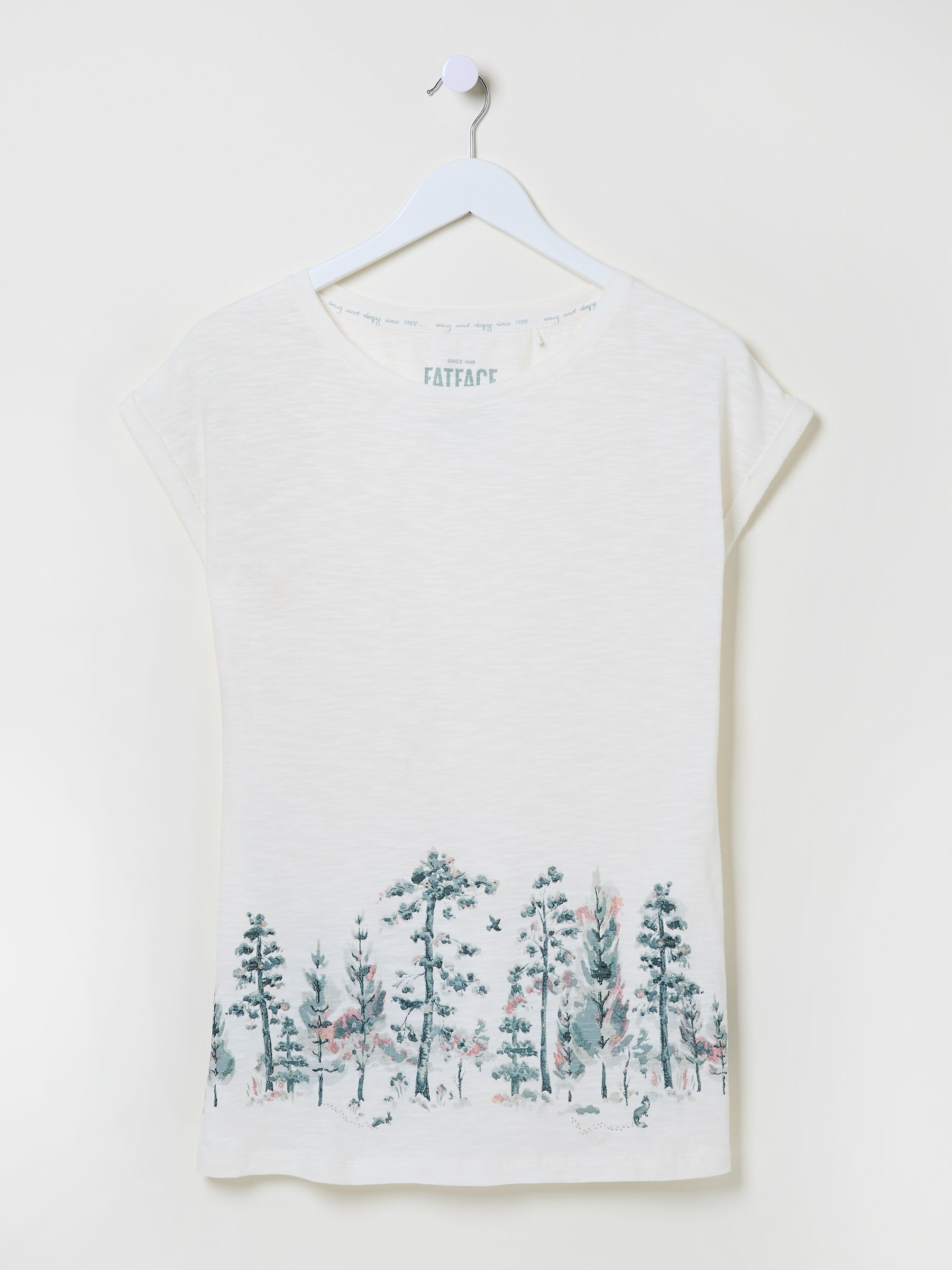Ivory Christmas Trees Pyjama Top - Image 8 of 8