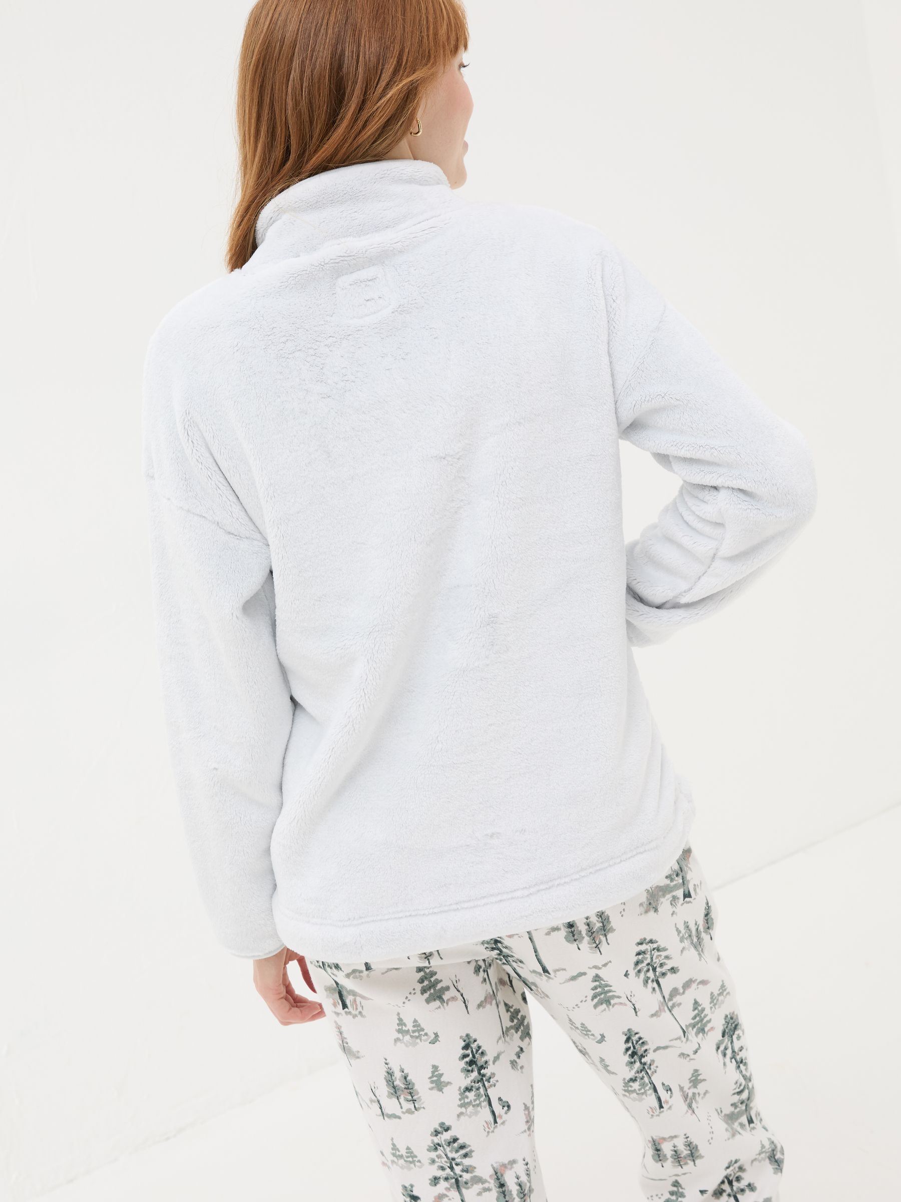 Christmas Snuggle Grey Half Zip Fleece - Image 2 of 5