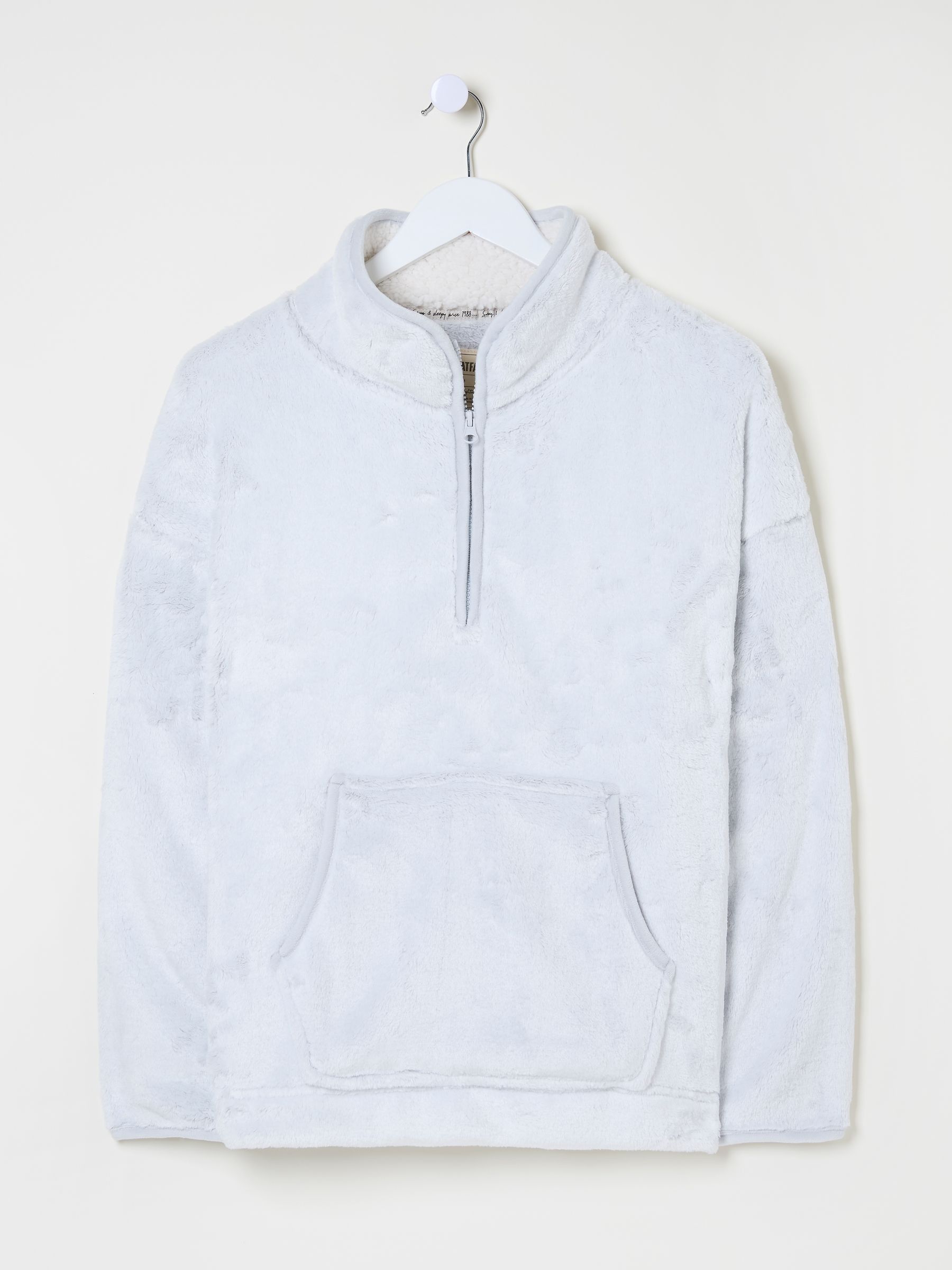 Christmas Snuggle Grey Half Zip Fleece - Image 5 of 5