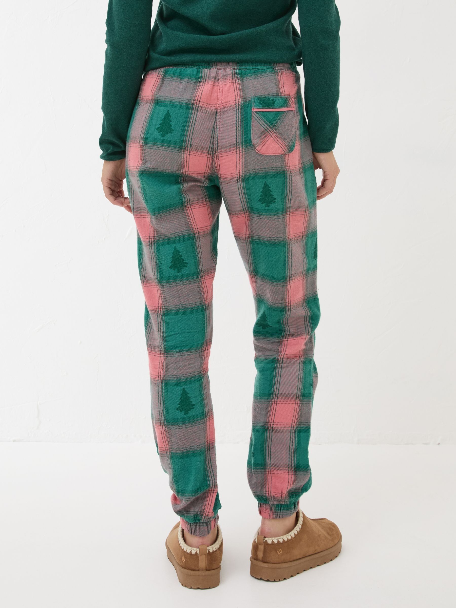 Christmas Cora Green Check Pyjama Bottoms - Image 2 of 5