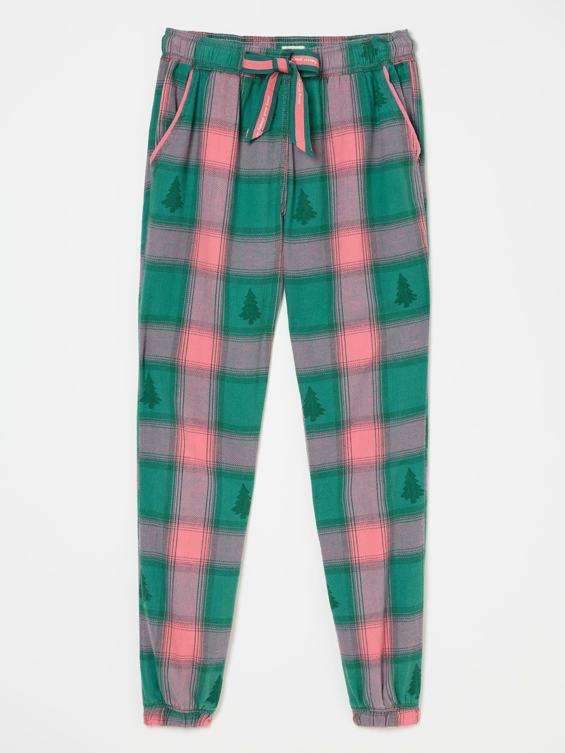 Christmas Cora Green Check Pyjama Bottoms - Image 5 of 5