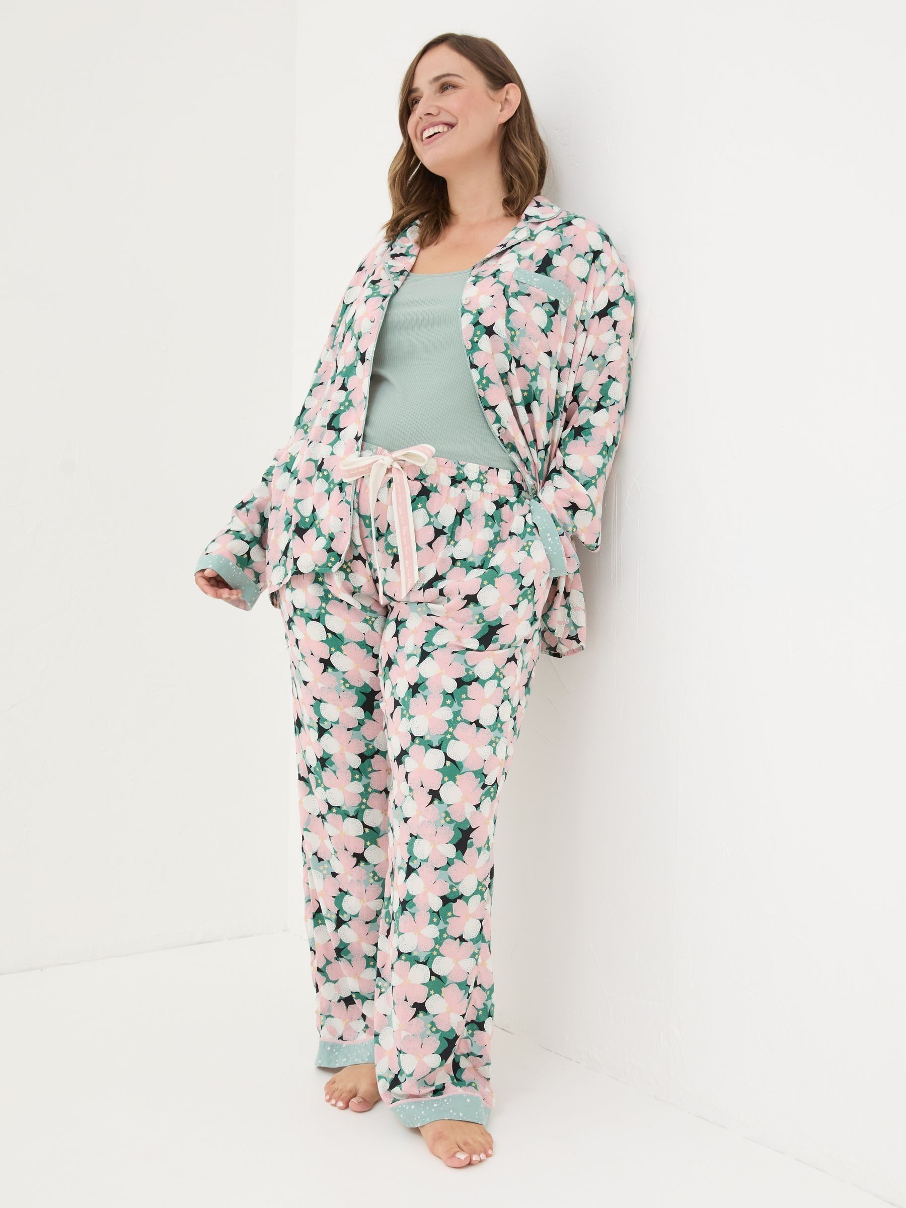 Pink Pyjama Set Pink Floral - Image 5 of 11