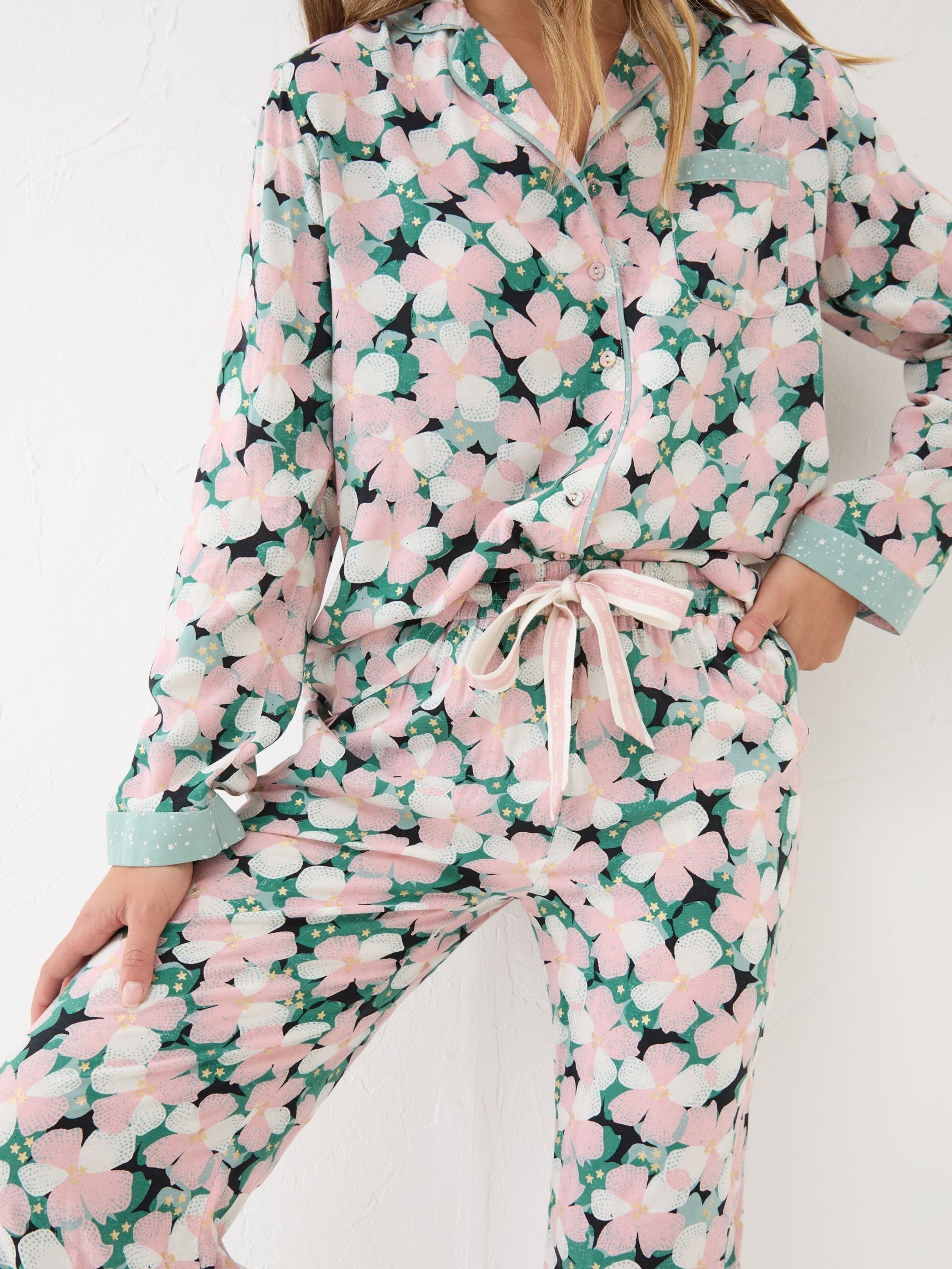 Pink Pyjama Set Pink Floral - Image 8 of 11