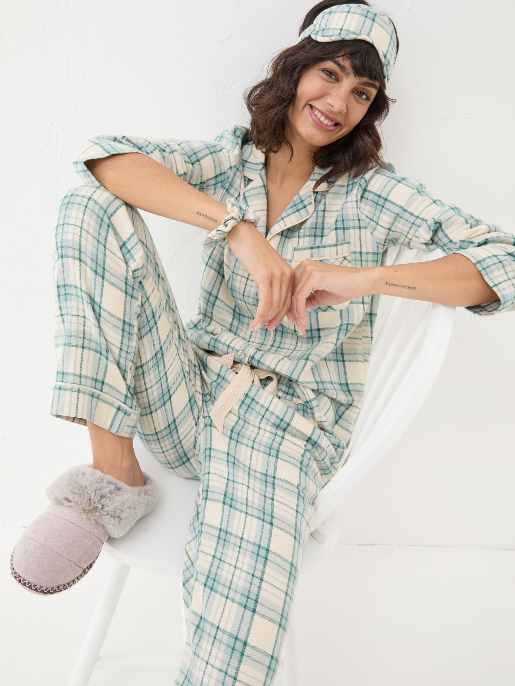 Green Pyjama Set Green Check - Image 4 of 11