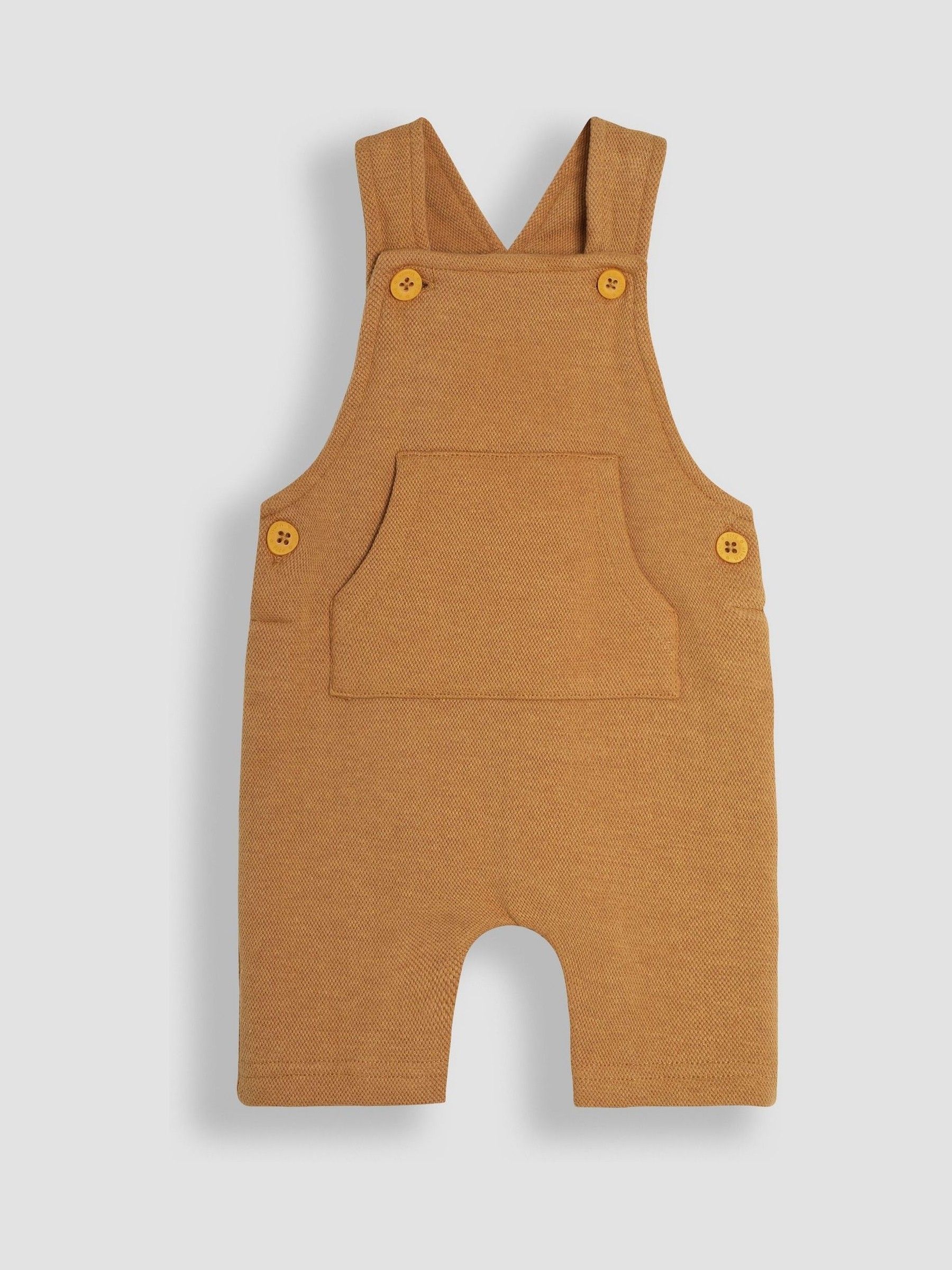Tan Dino Texture Dungarees & Top Set - Image 2 of 6