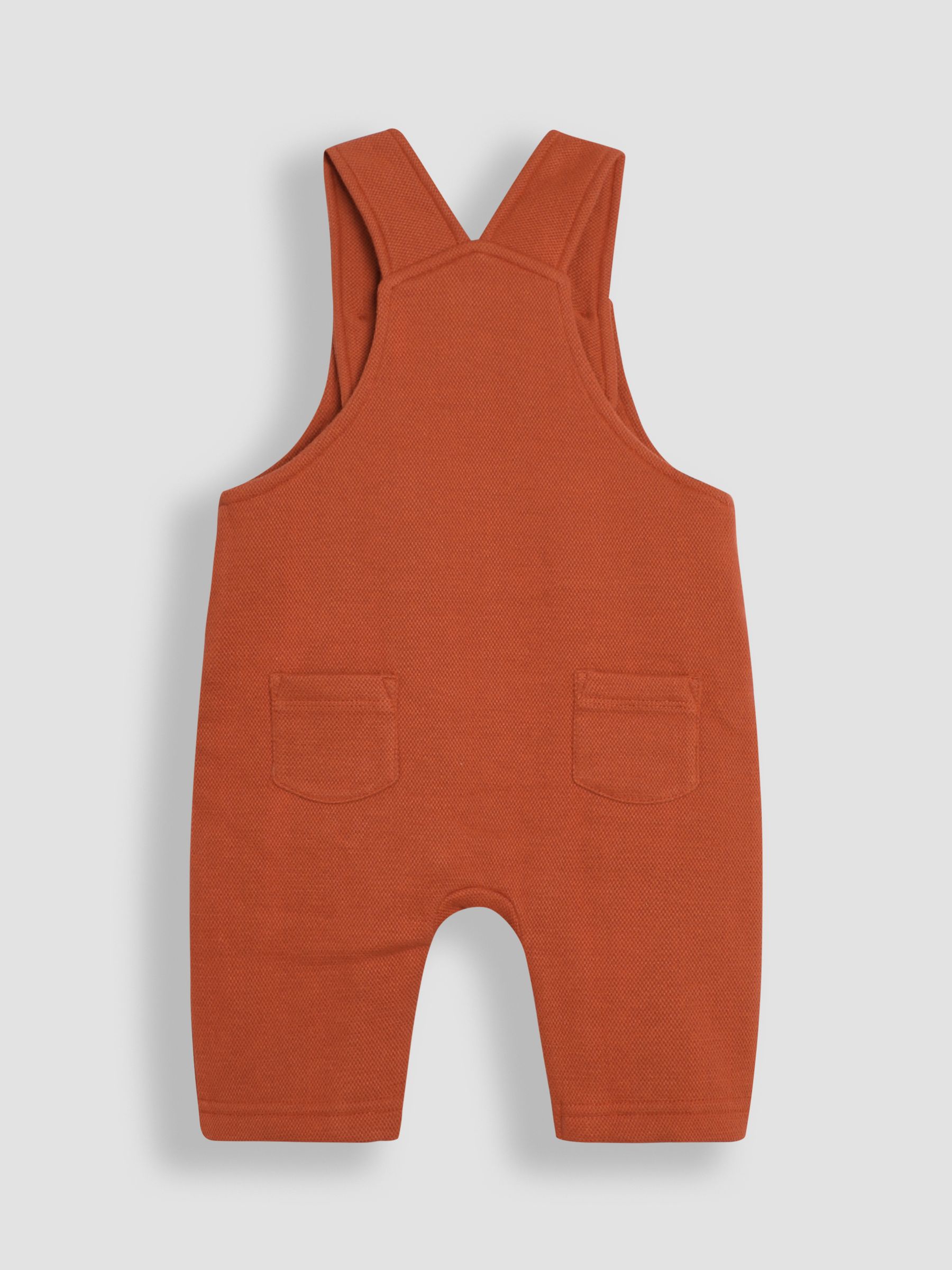 Rust Forest Animal Textured Dungarees & Top Set - Image 2 of 6