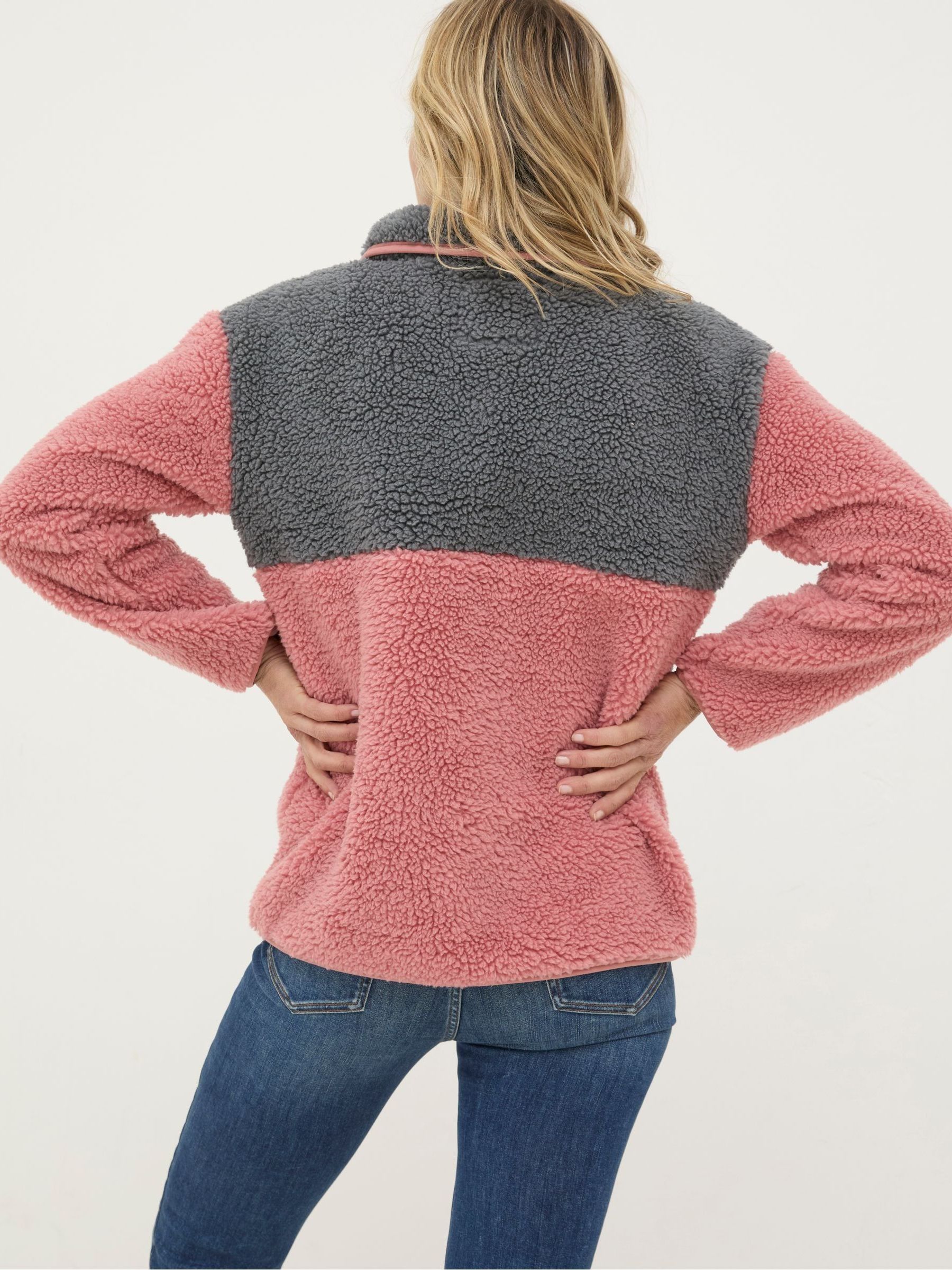 Multi Colourblock Half Neck Fleece - Image 2 of 5