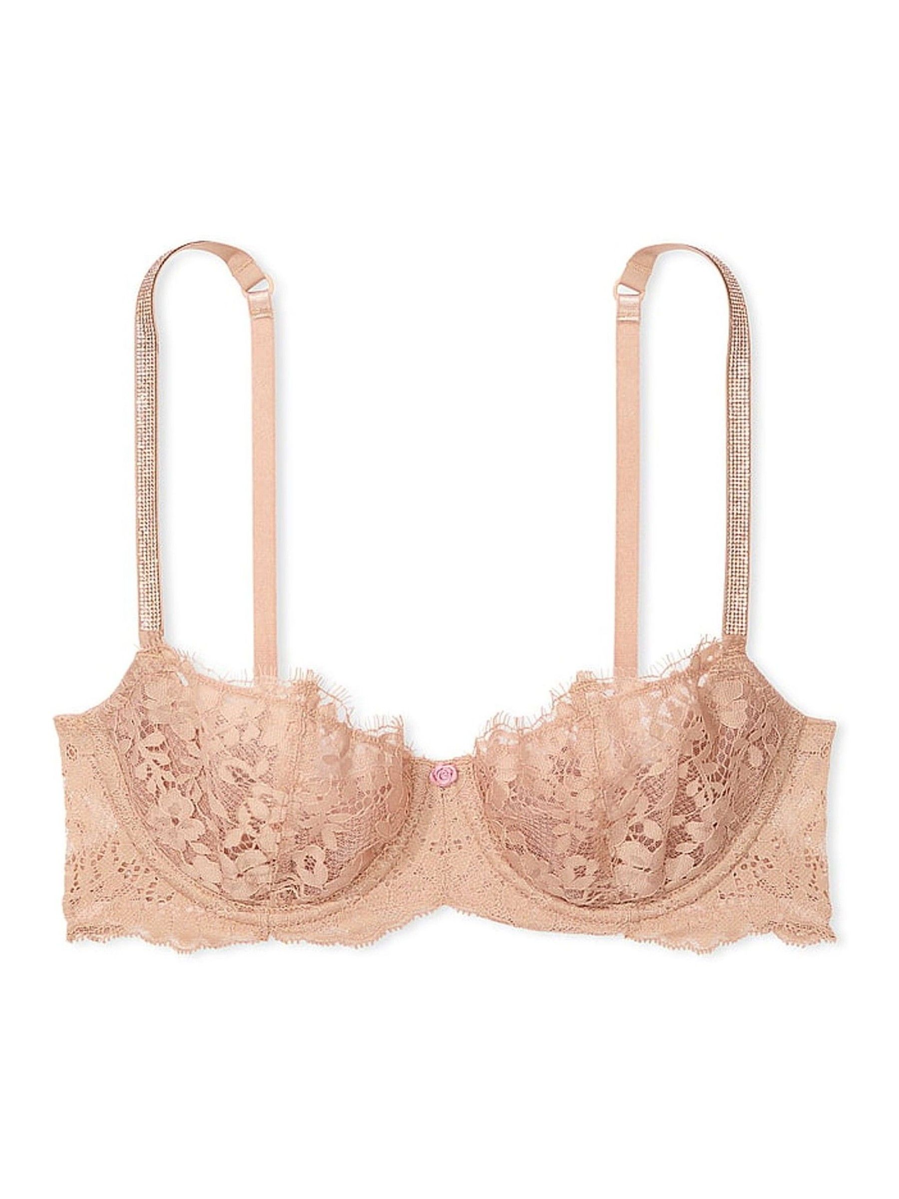 Praline Nude Unlined Balcony Twinkle Strap Bra - Image 3 of 3