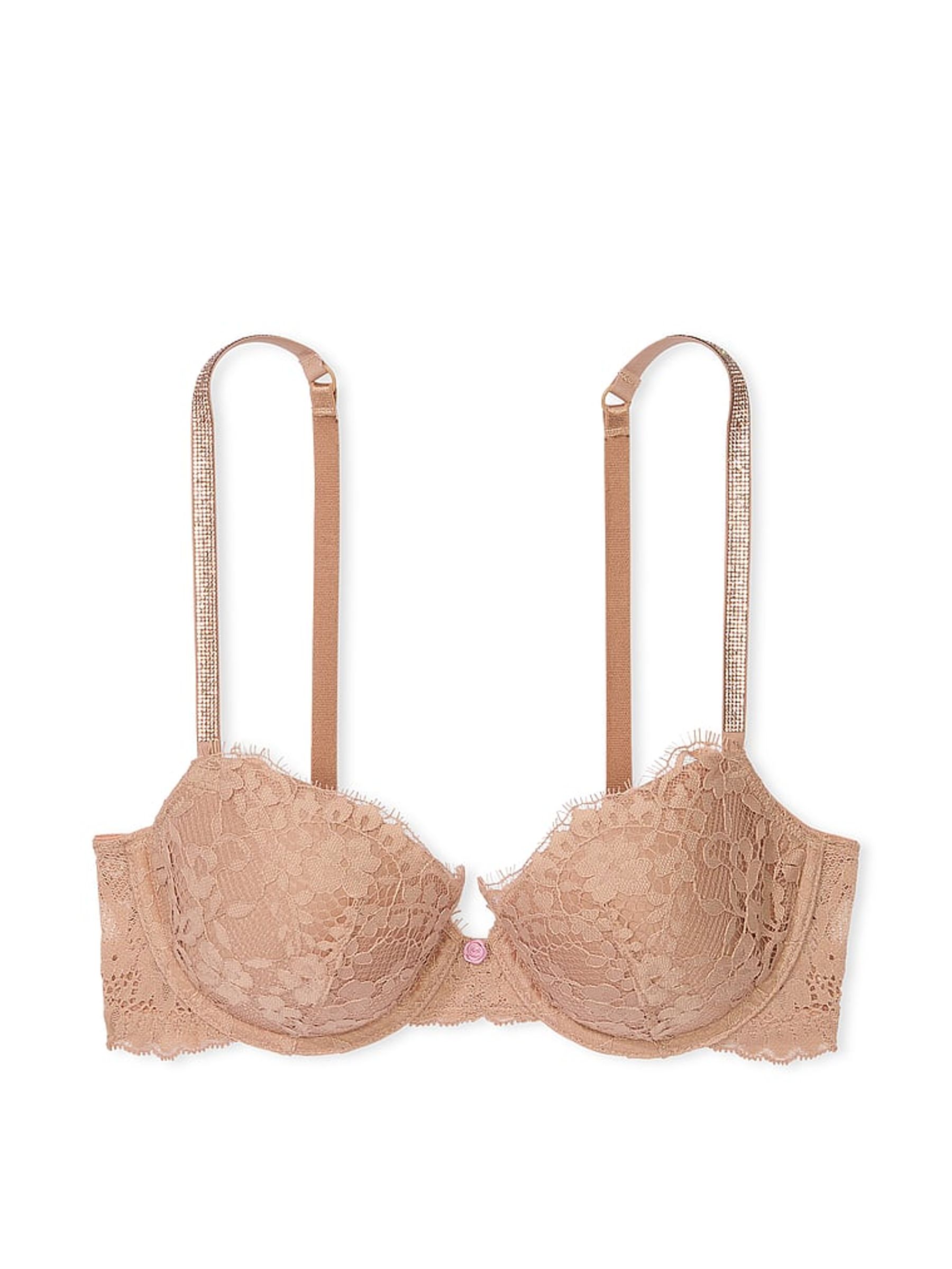 Praline Nude Lightly Lined Demi Twinkle Strap Bra - Image 3 of 4