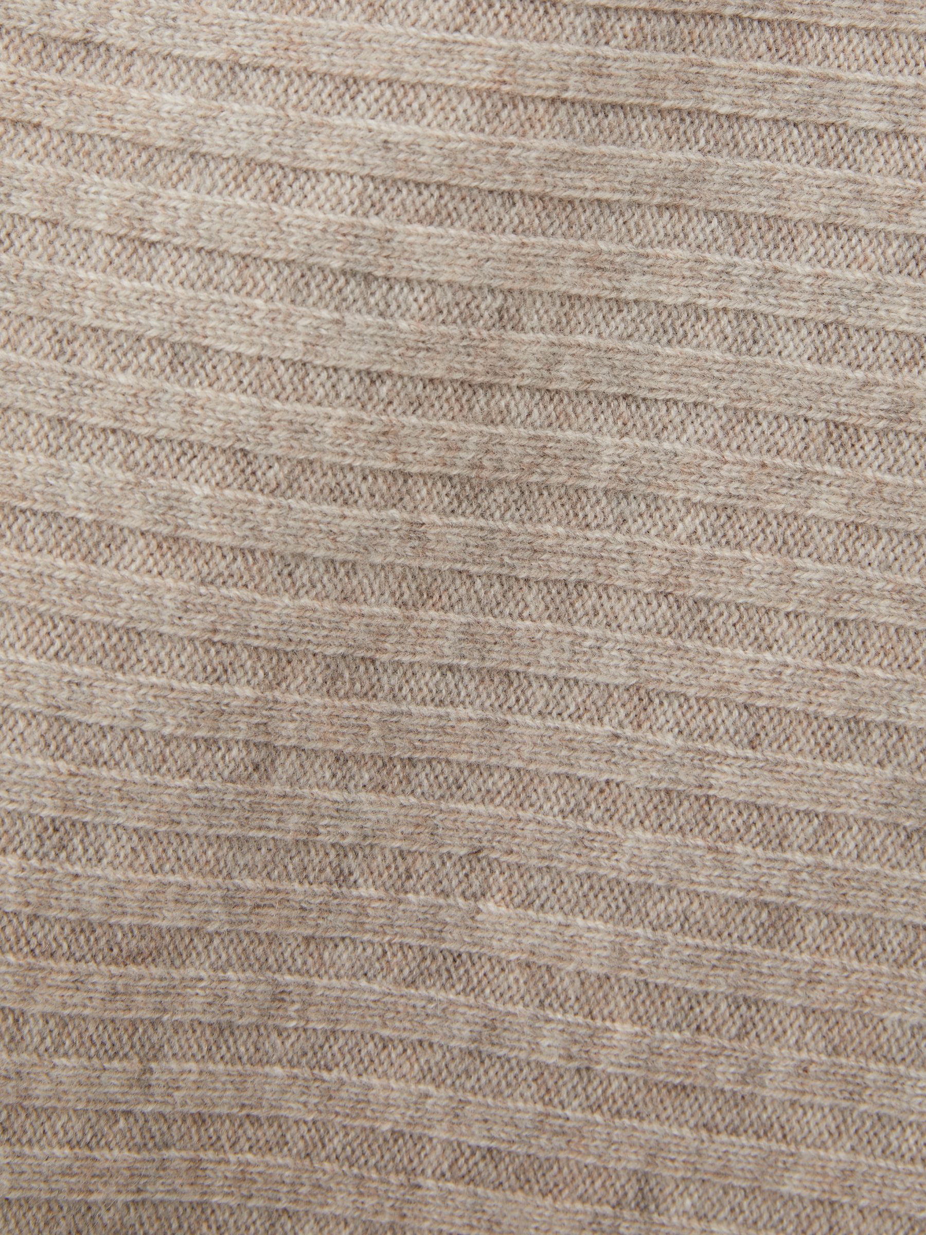 Wool-Cashmere Off-The-Shoulder Draped Jumper in Neutral - Image 6 of 6
