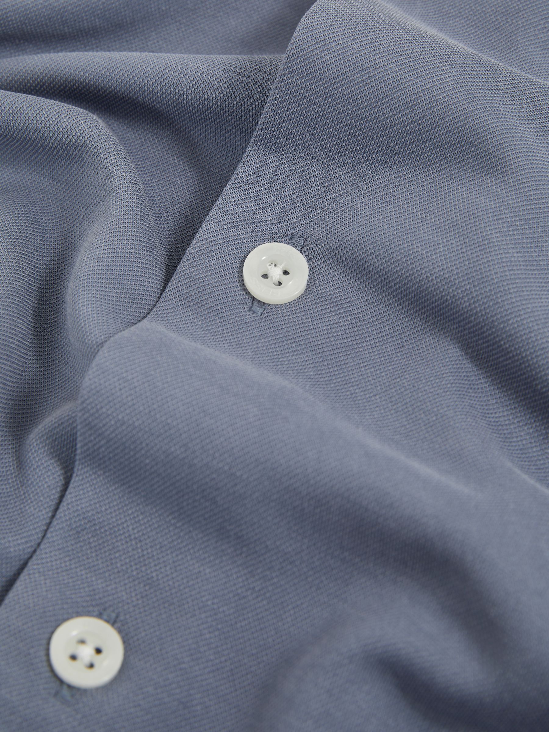 Modal-Blend Shirt in Airforce Blue - Image 6 of 6